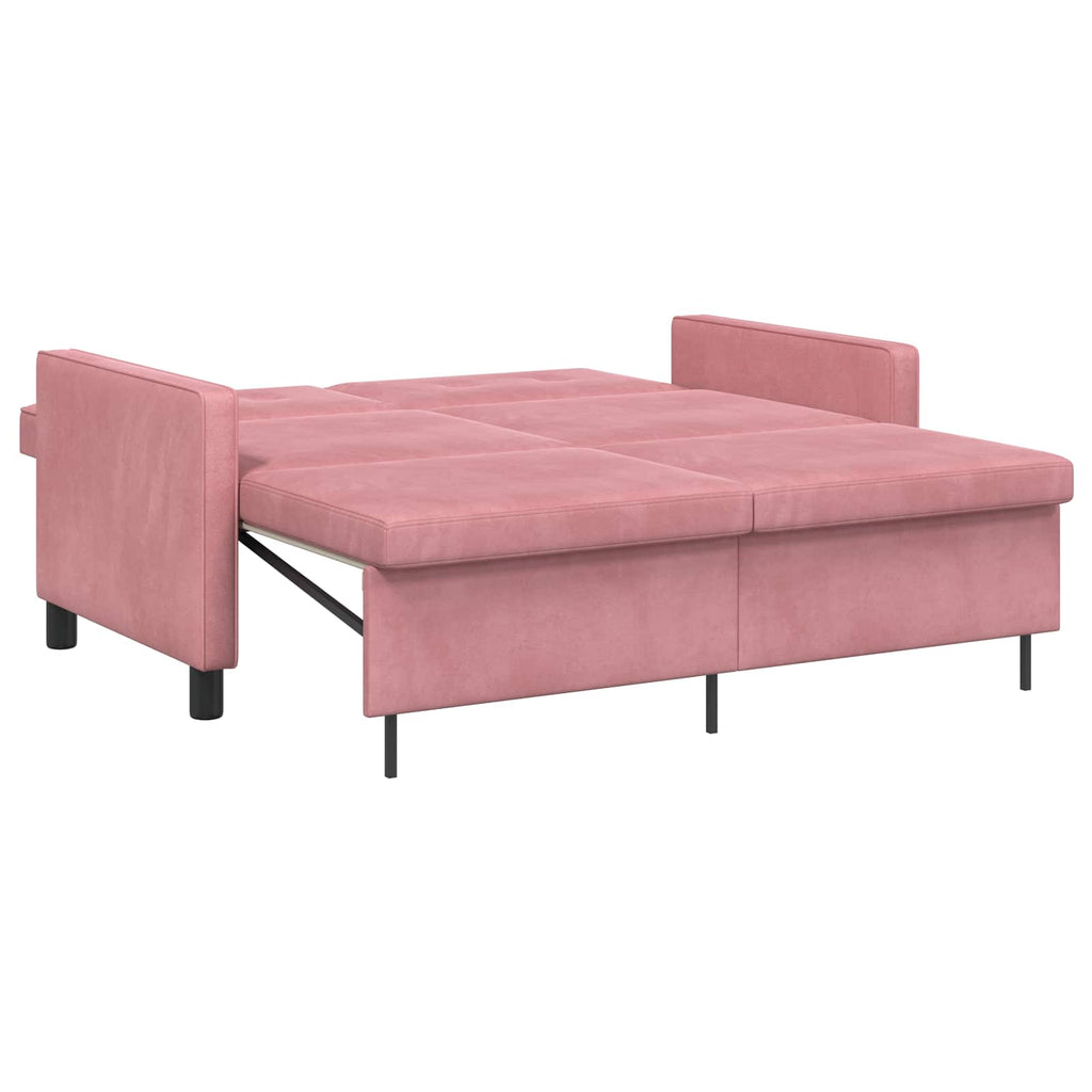 Schlafsofa Rosa Stoff