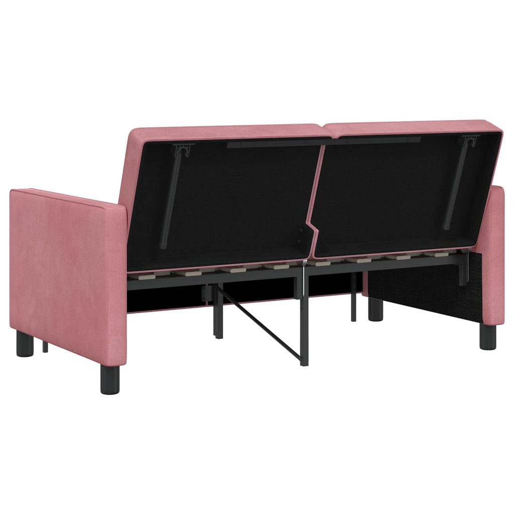 Schlafsofa Rosa Stoff