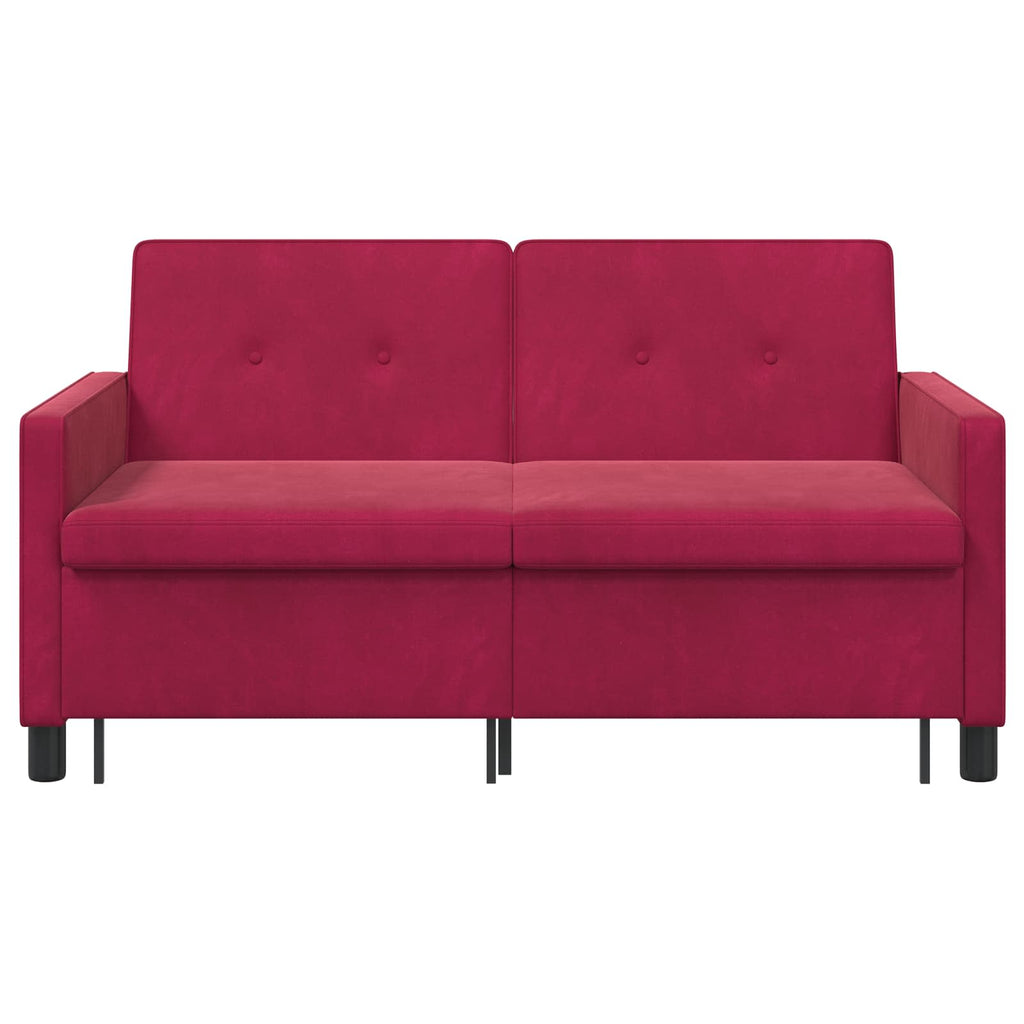 Schlafsofa Weinrot Stoff