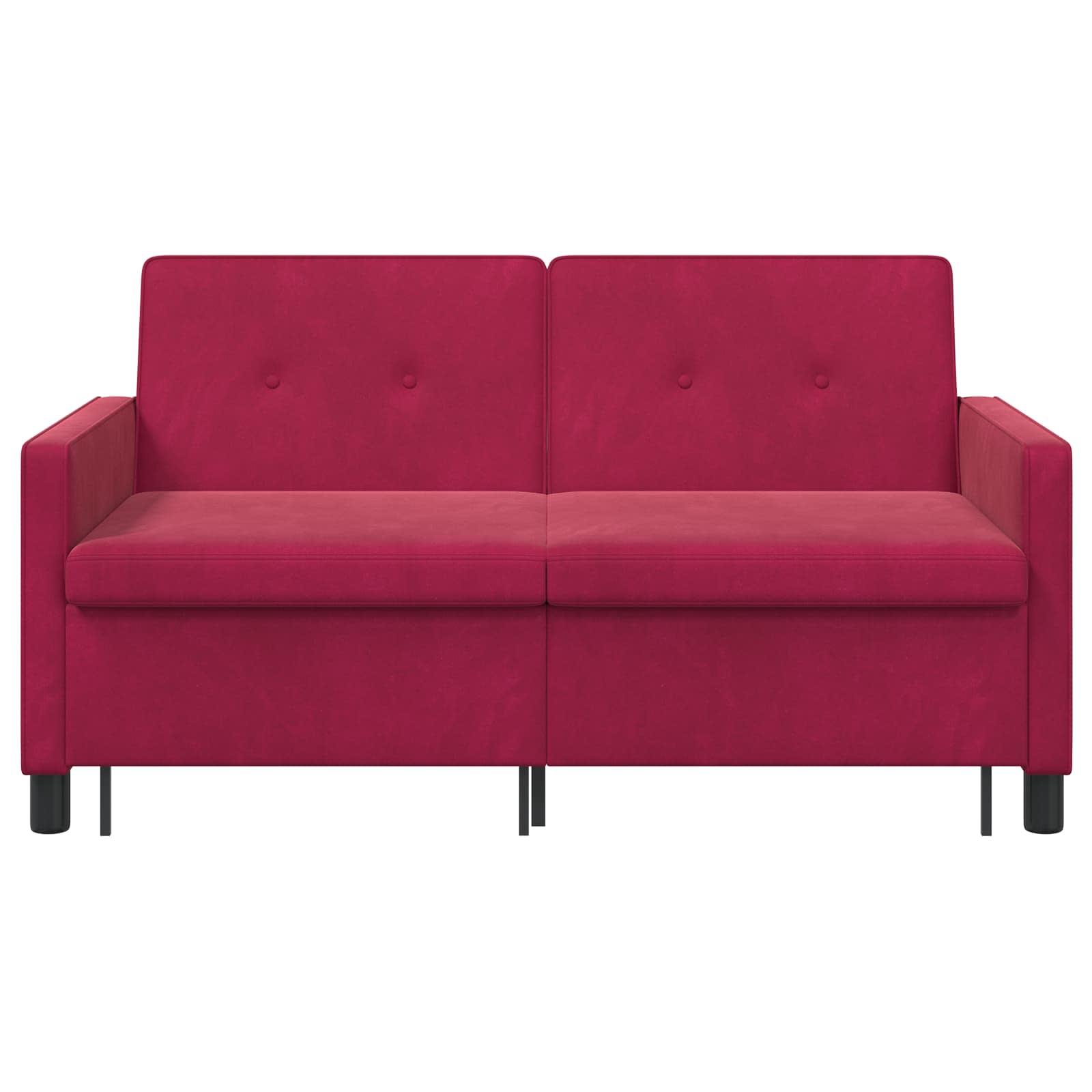 Schlafsofa Weinrot Stoff