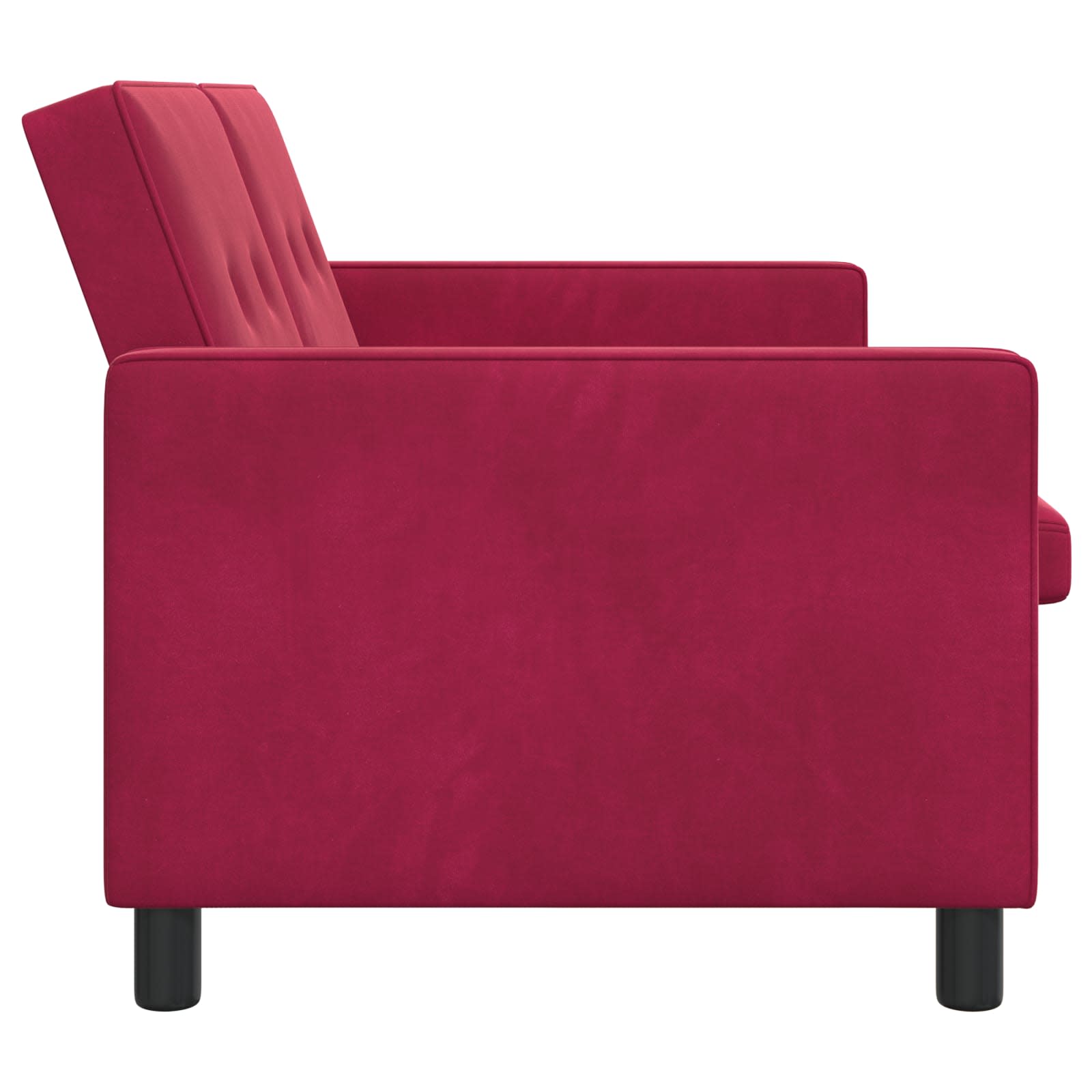Schlafsofa Weinrot Stoff