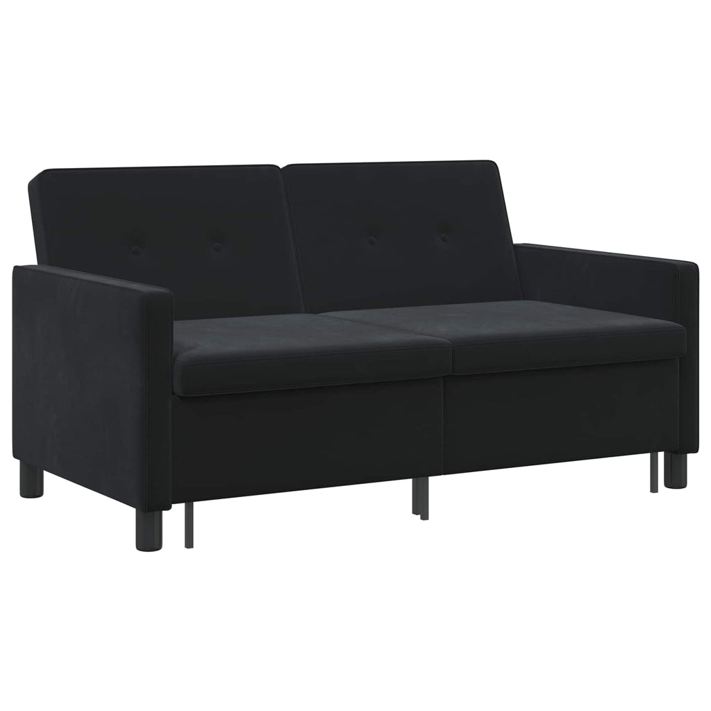 Schlafsofa Schwarz Stoff