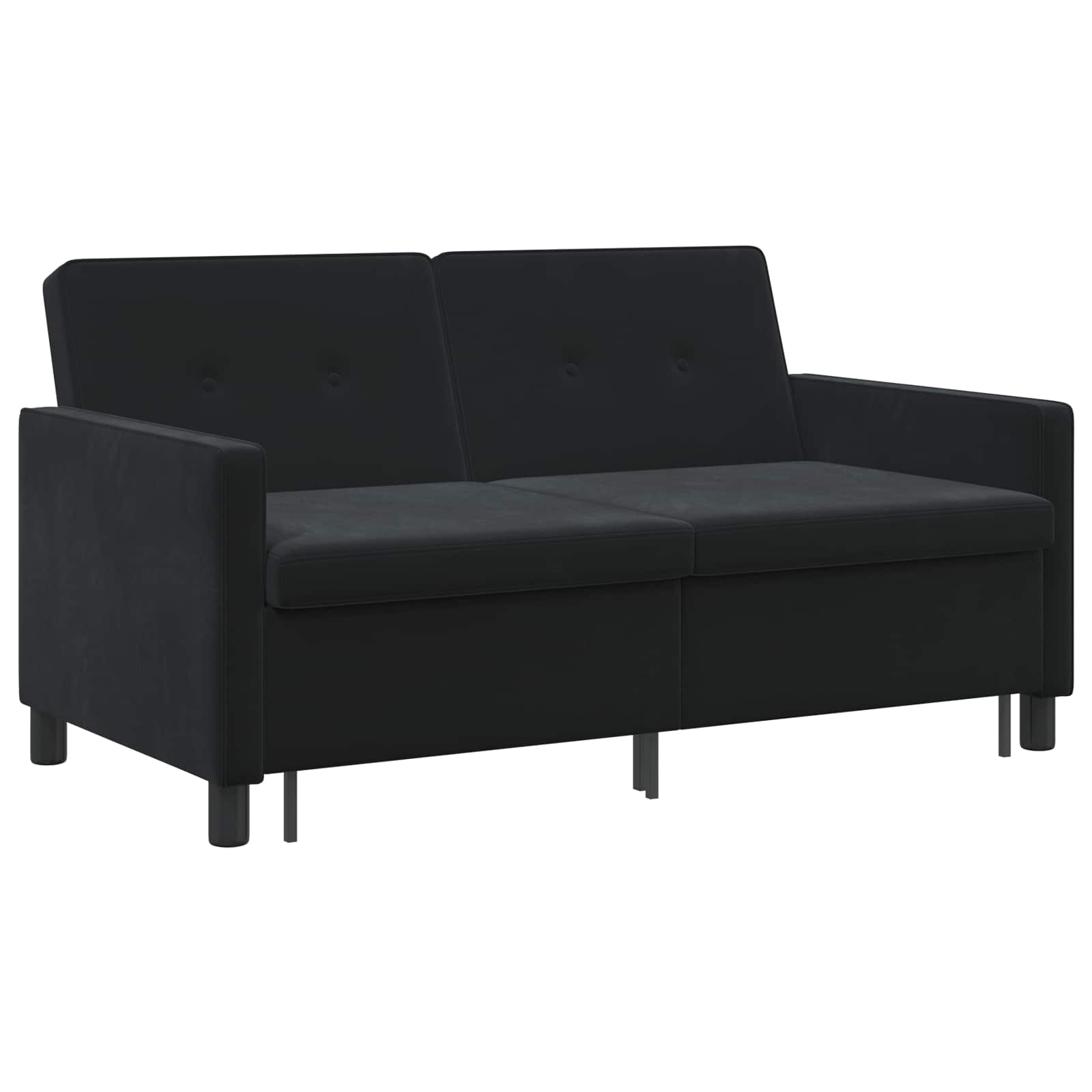 Schlafsofa Schwarz Stoff