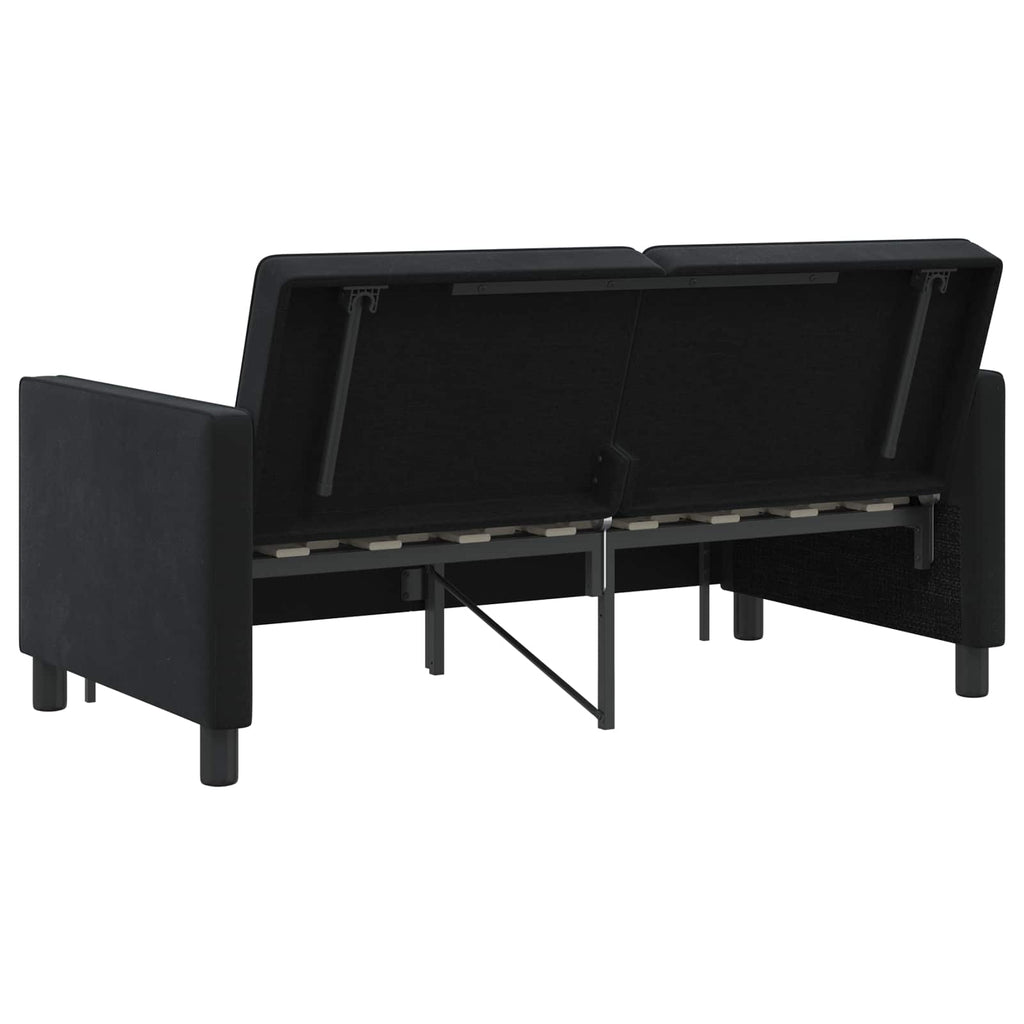 Schlafsofa Schwarz Stoff