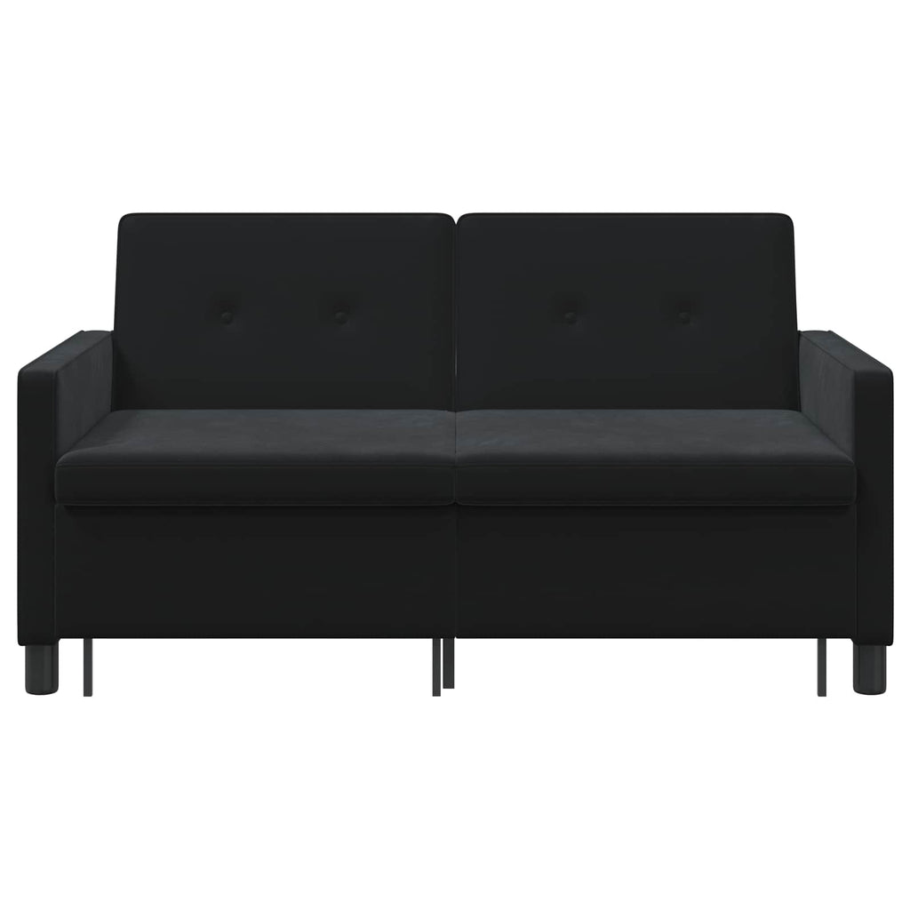 Schlafsofa Schwarz Stoff