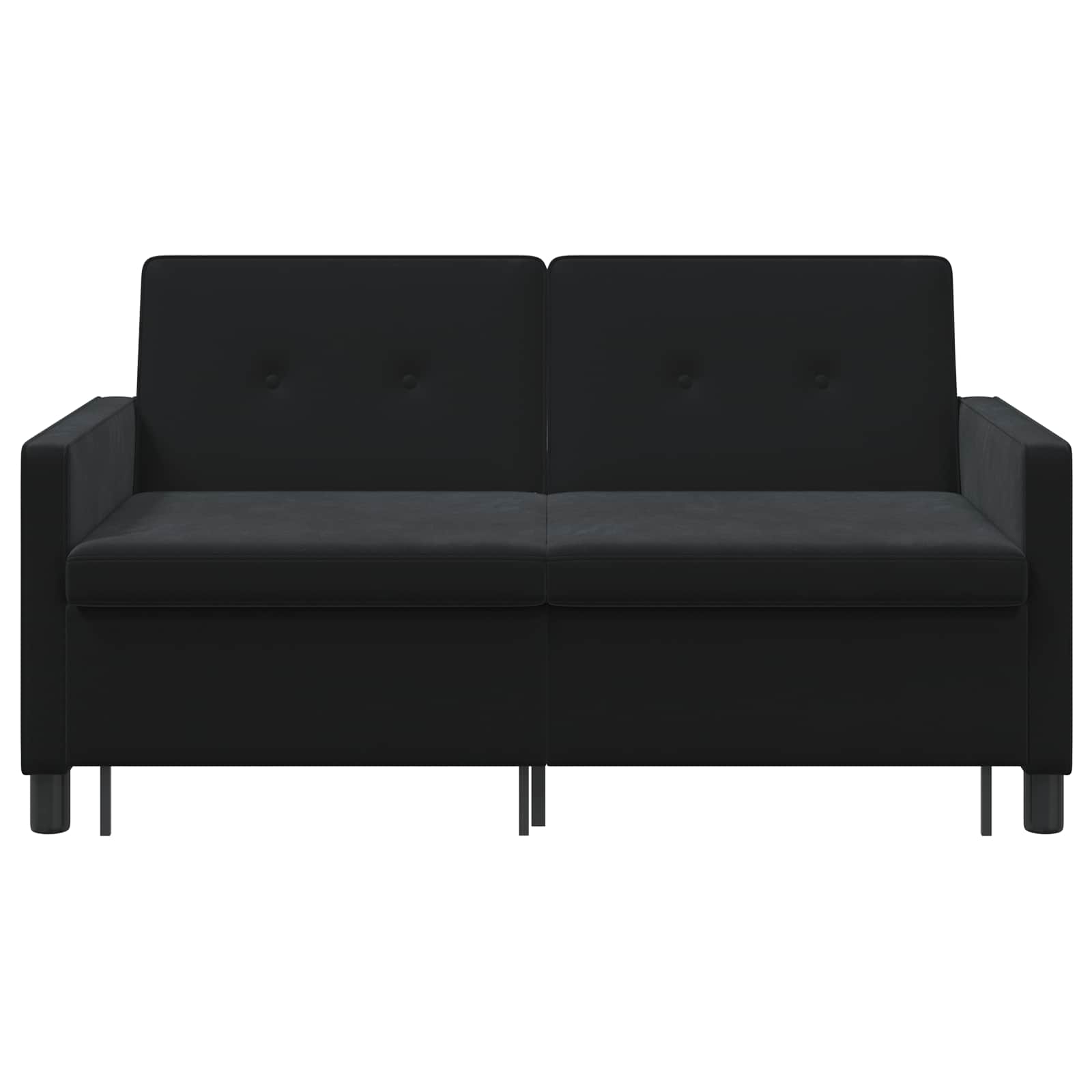 Schlafsofa Schwarz Stoff