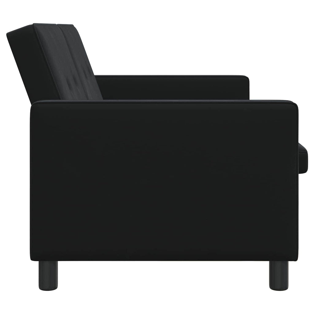 Schlafsofa Schwarz Stoff