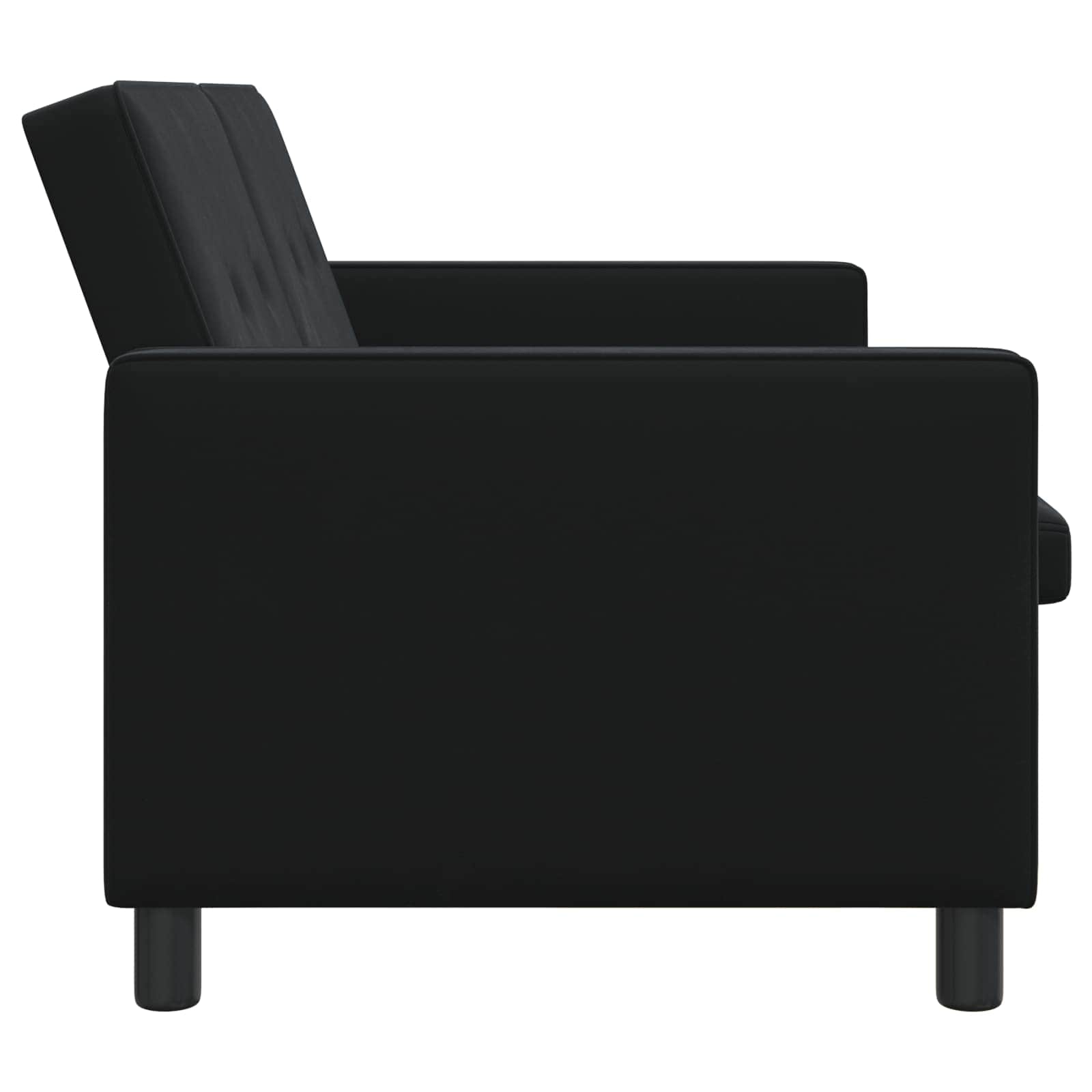 Schlafsofa Schwarz Stoff