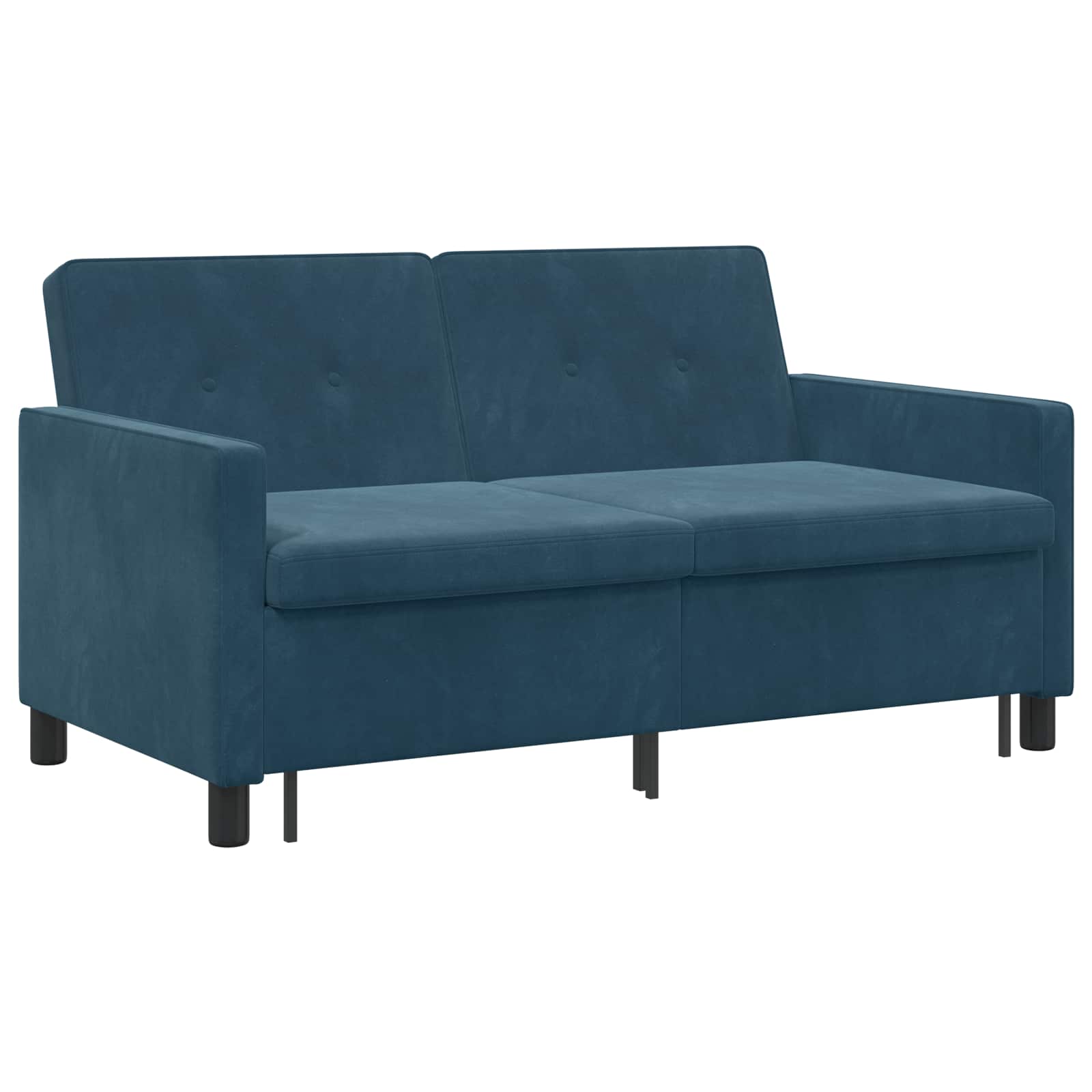 Schlafsofa Blau Stoff