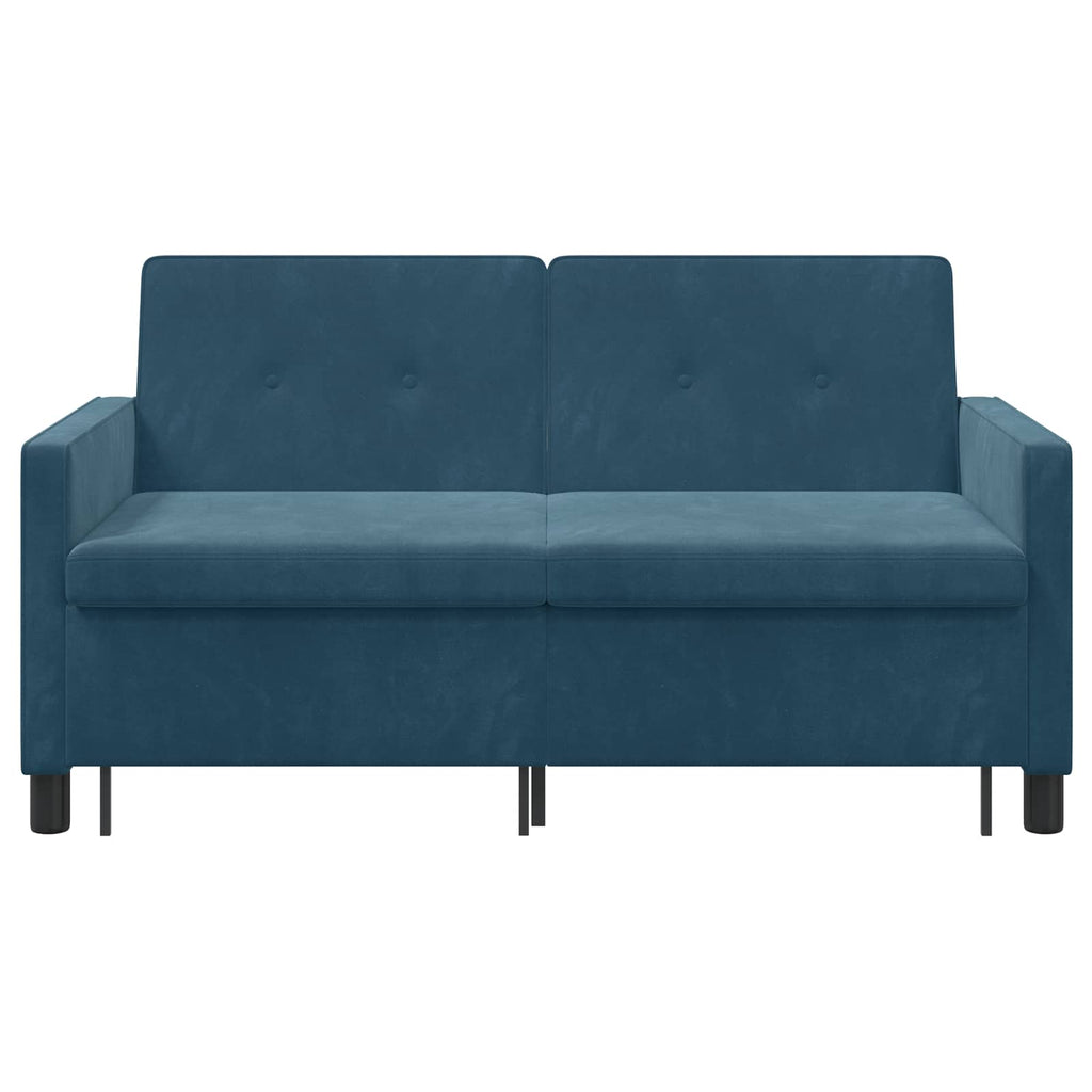 Schlafsofa Blau Stoff
