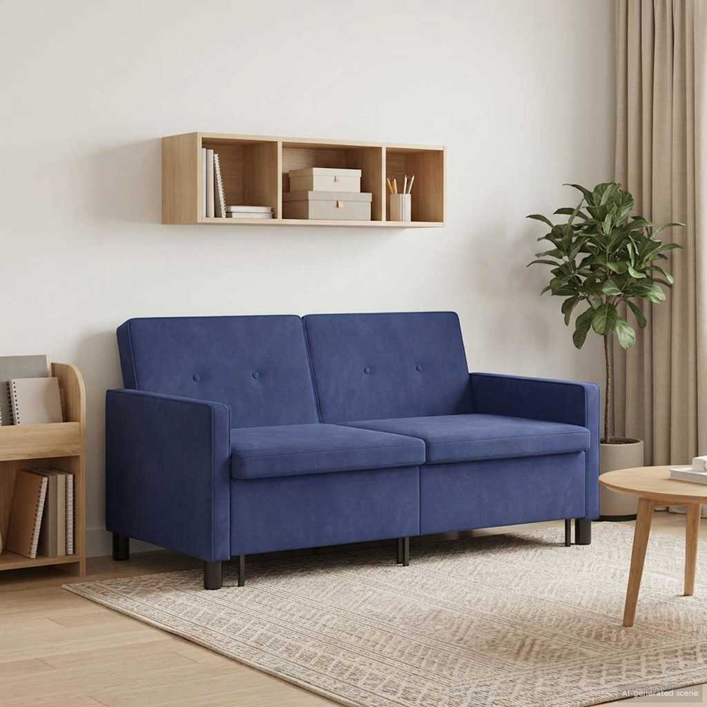Schlafsofa Polizeiblau Stoff