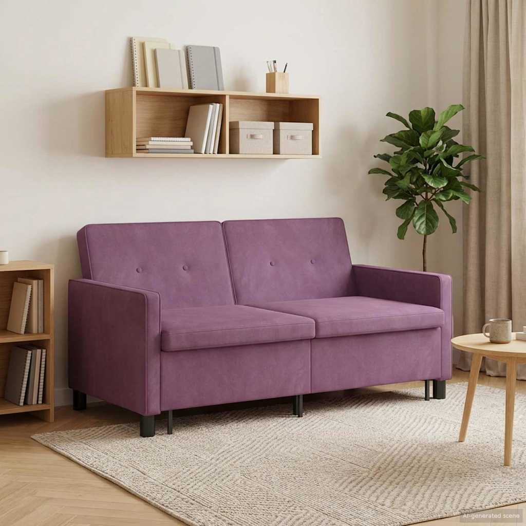 Schlafsofa Lila Stoff