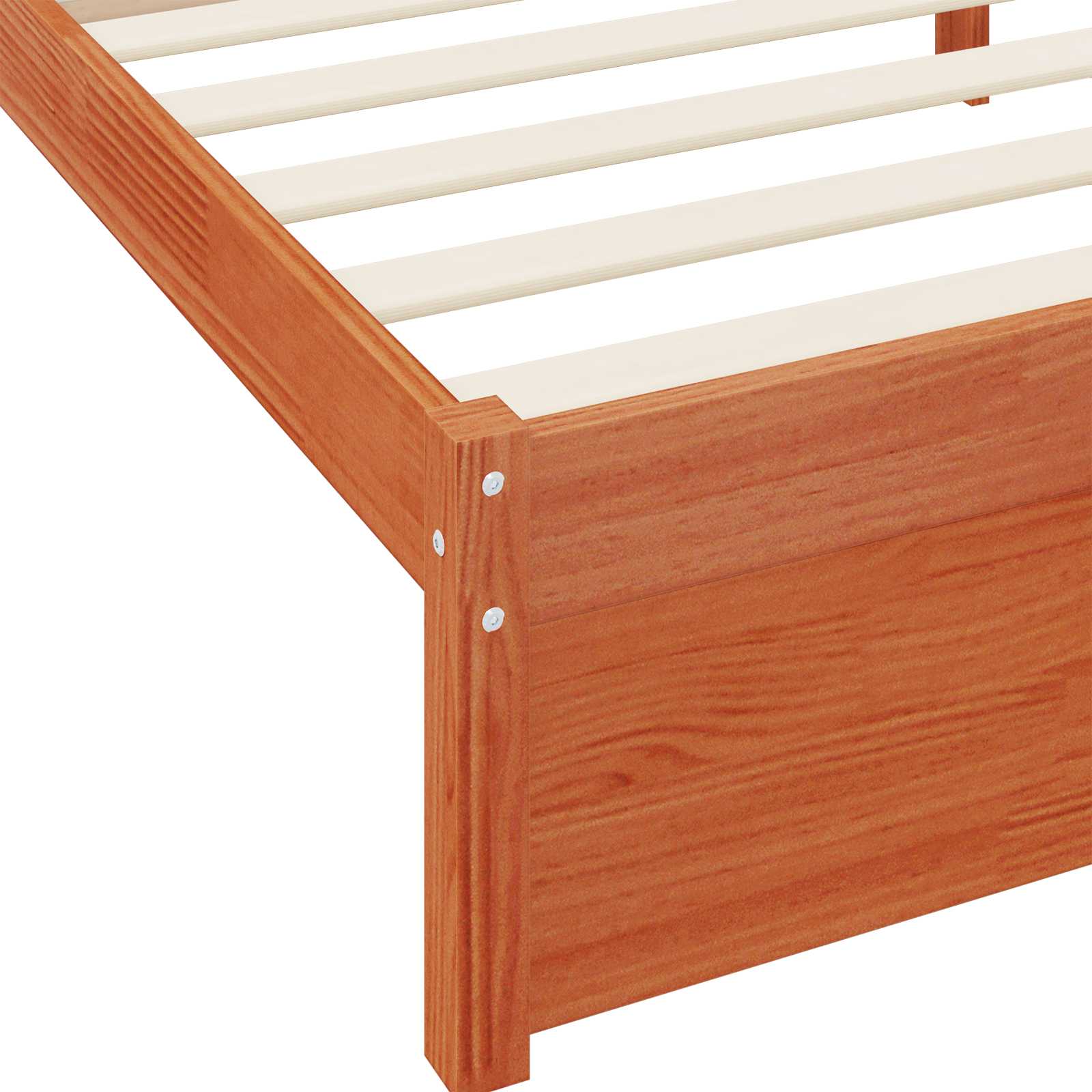Bücherregal-Bett mit Kopfteil mit Speicher Massivholz Kiefer