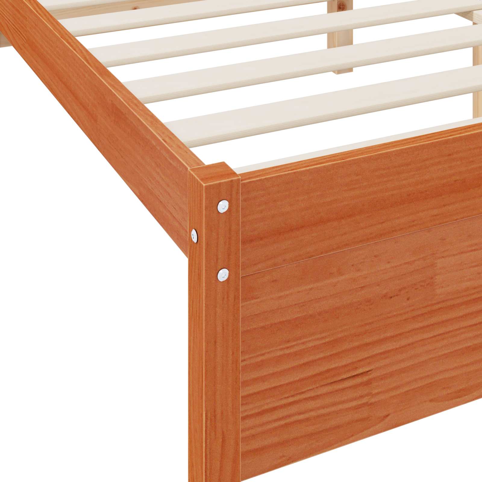 Bücherregal-Bett mit Kopfteil mit Speicher Massivholz Kiefer