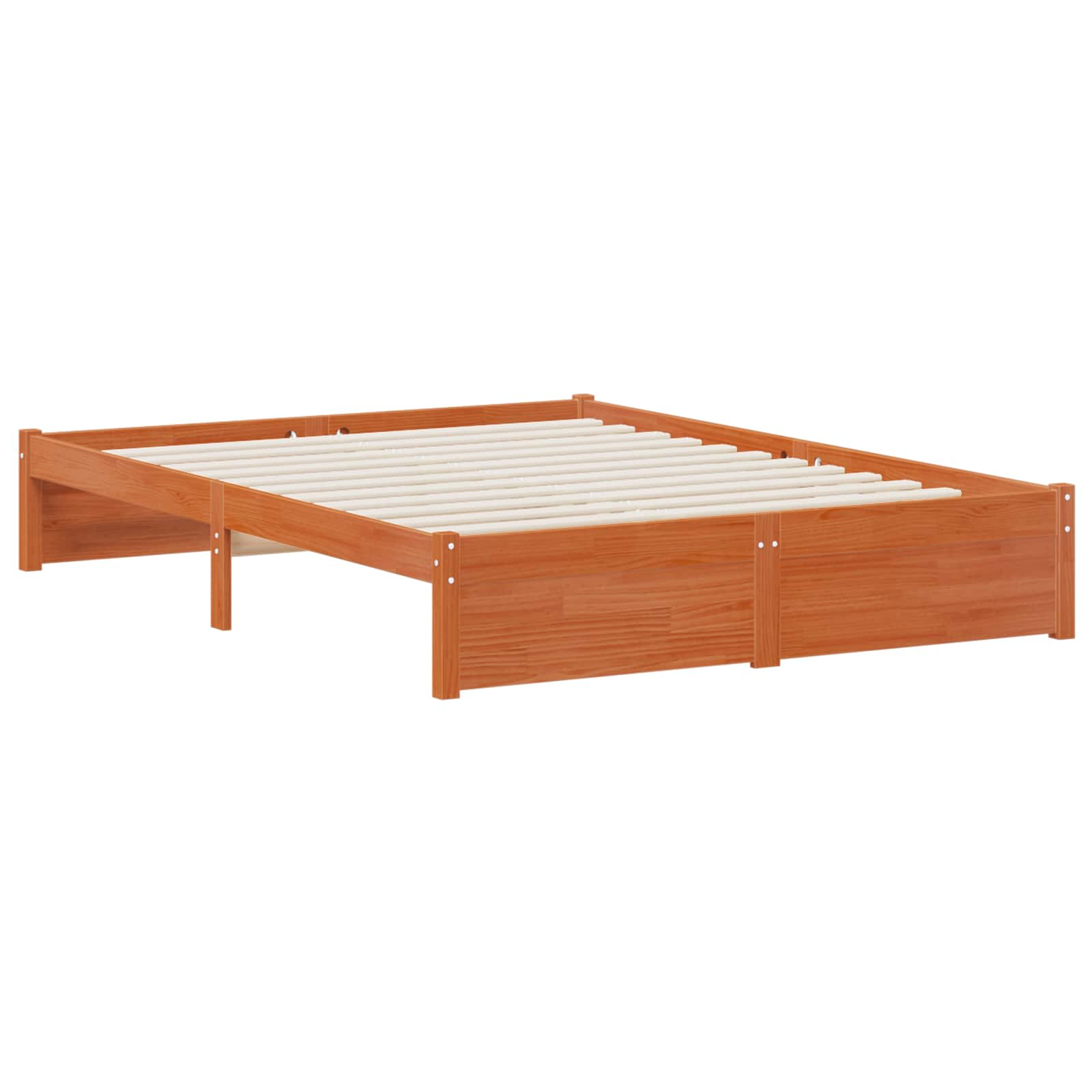 Bücherregal-Bett mit Kopfteil mit Speicher Massivholz Kiefer
