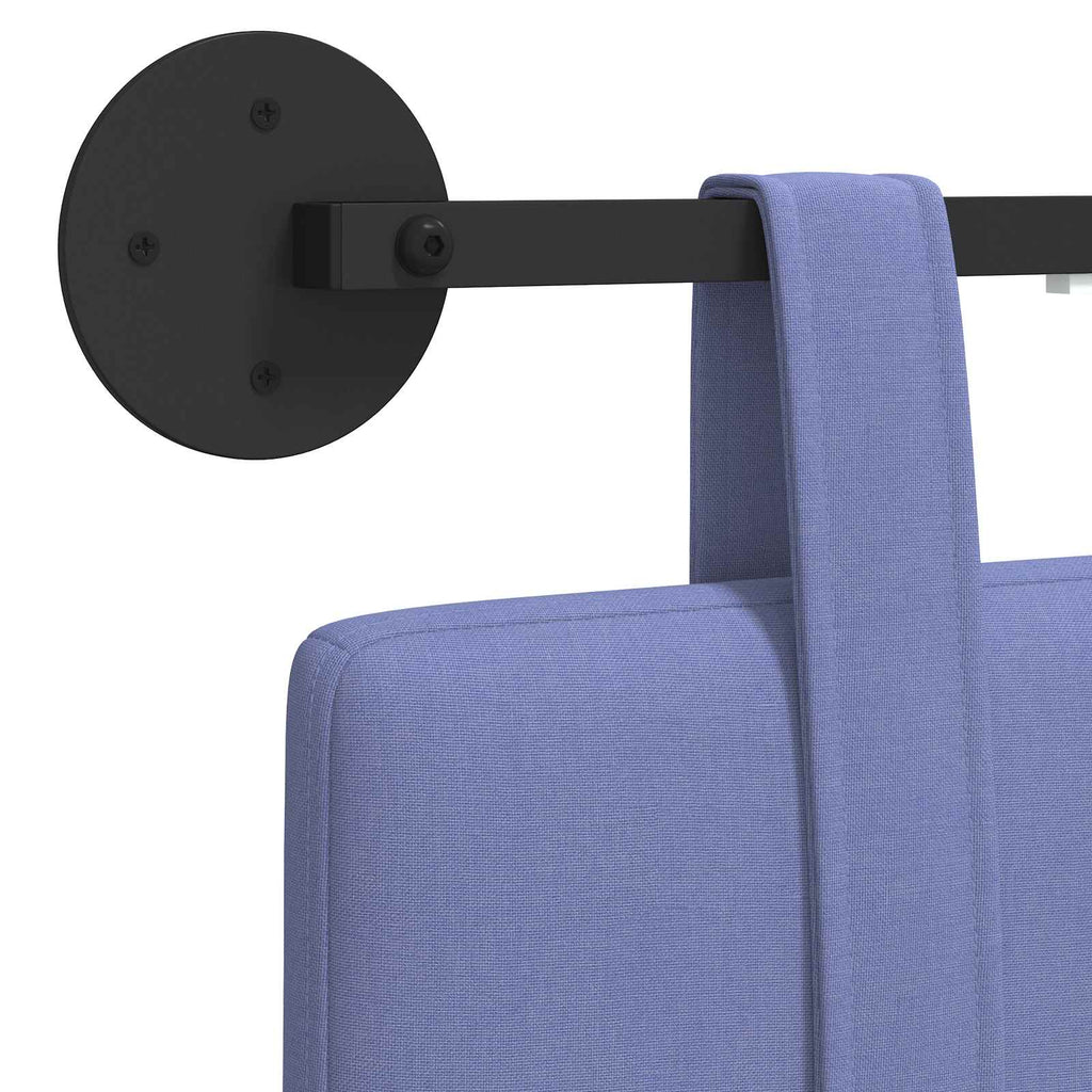 Hängendes Kopfteil Mit LED Licht Jeans blau Stoff