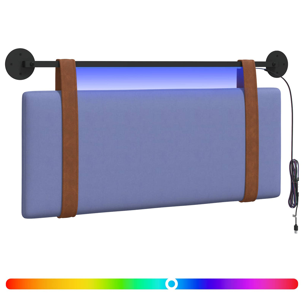 Hängendes Kopfteil Mit LED Licht Jeans blau Antikes PU