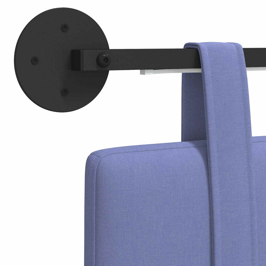 Hängendes Kopfteil Mit LED Licht Jeans blau Stoff