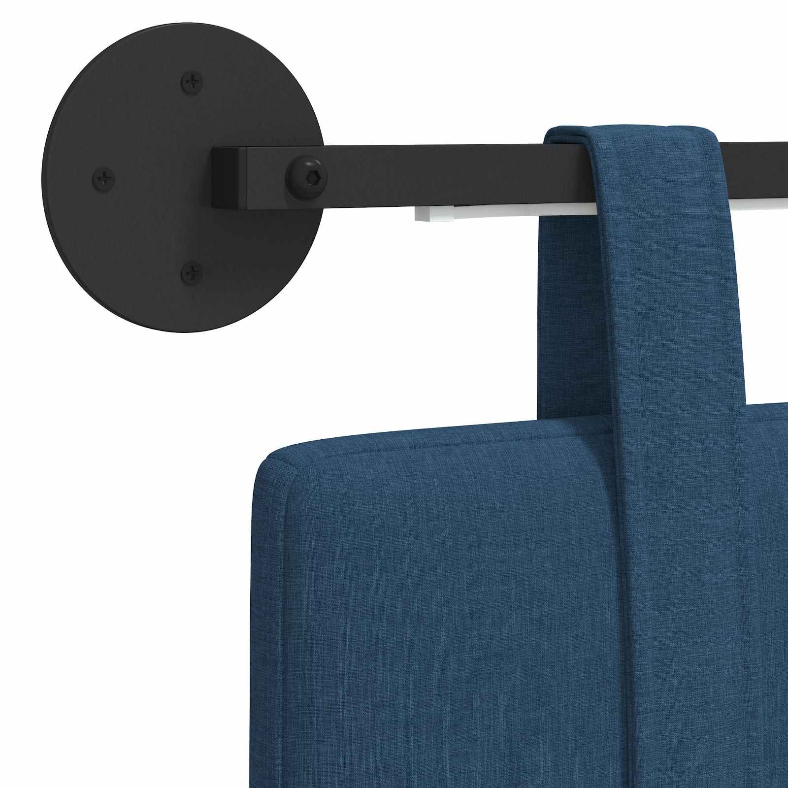 Hängendes Kopfteil Mit LED Licht Blau Stoff