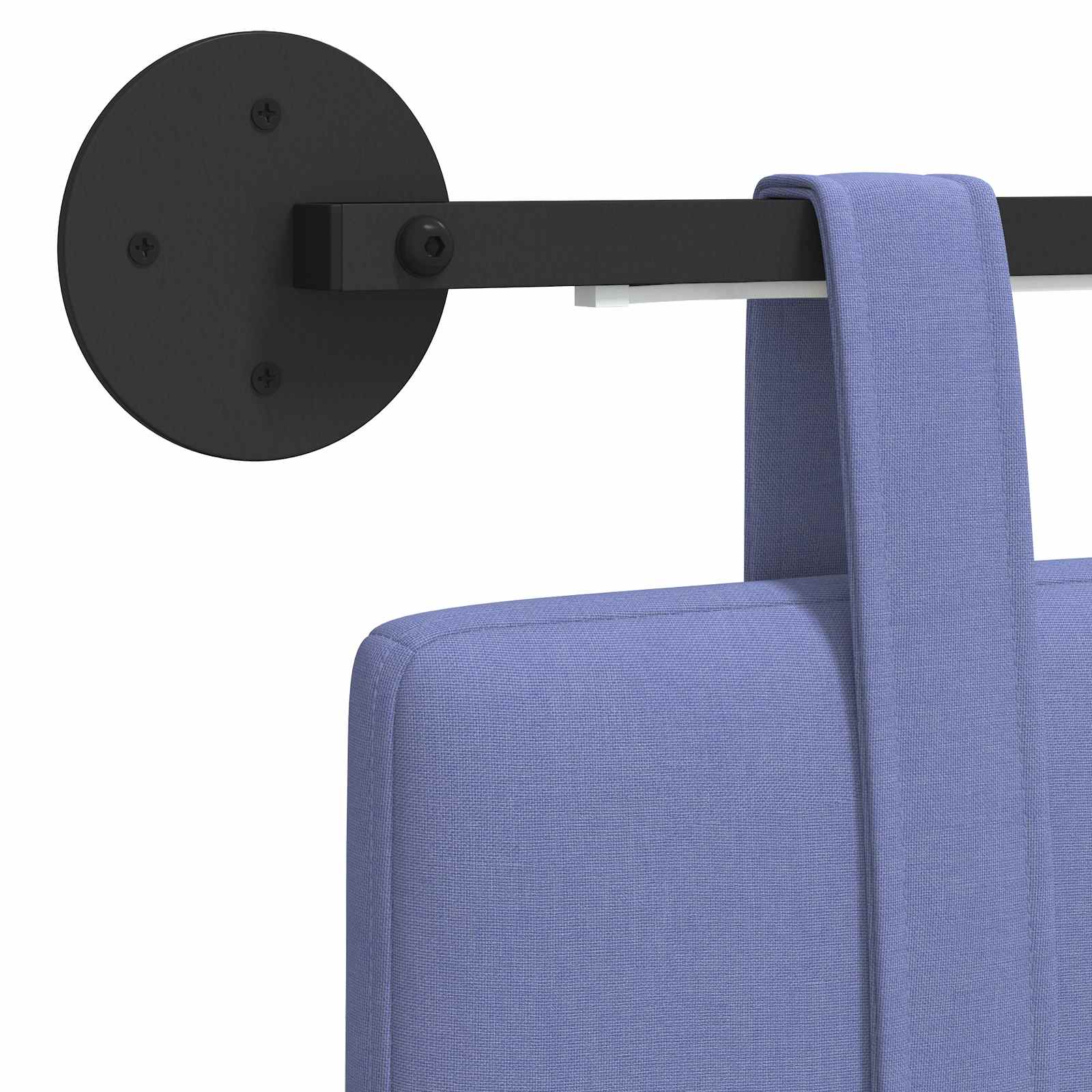 Hängendes Kopfteil Mit LED Licht Jeans blau Stoff