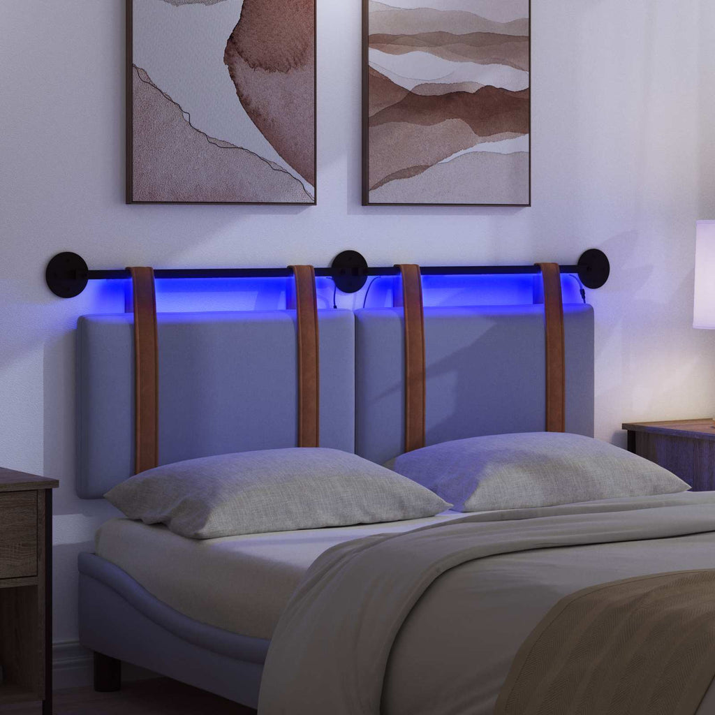 Hängendes Kopfteil Mit LED Licht Jeans blau Antikes PU