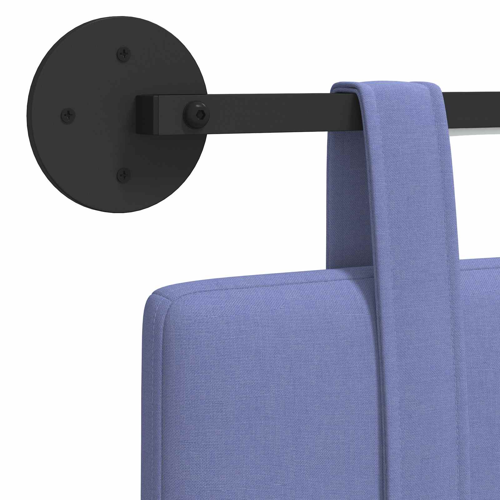 Hängendes Kopfteil Mit LED Licht Jeans blau Stoff