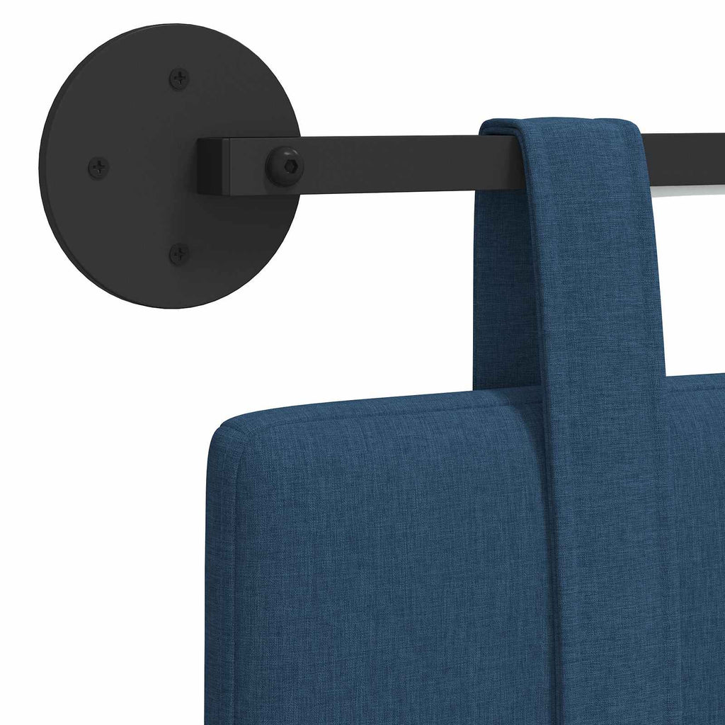 Hängendes Kopfteil Mit LED Licht Blau Stoff