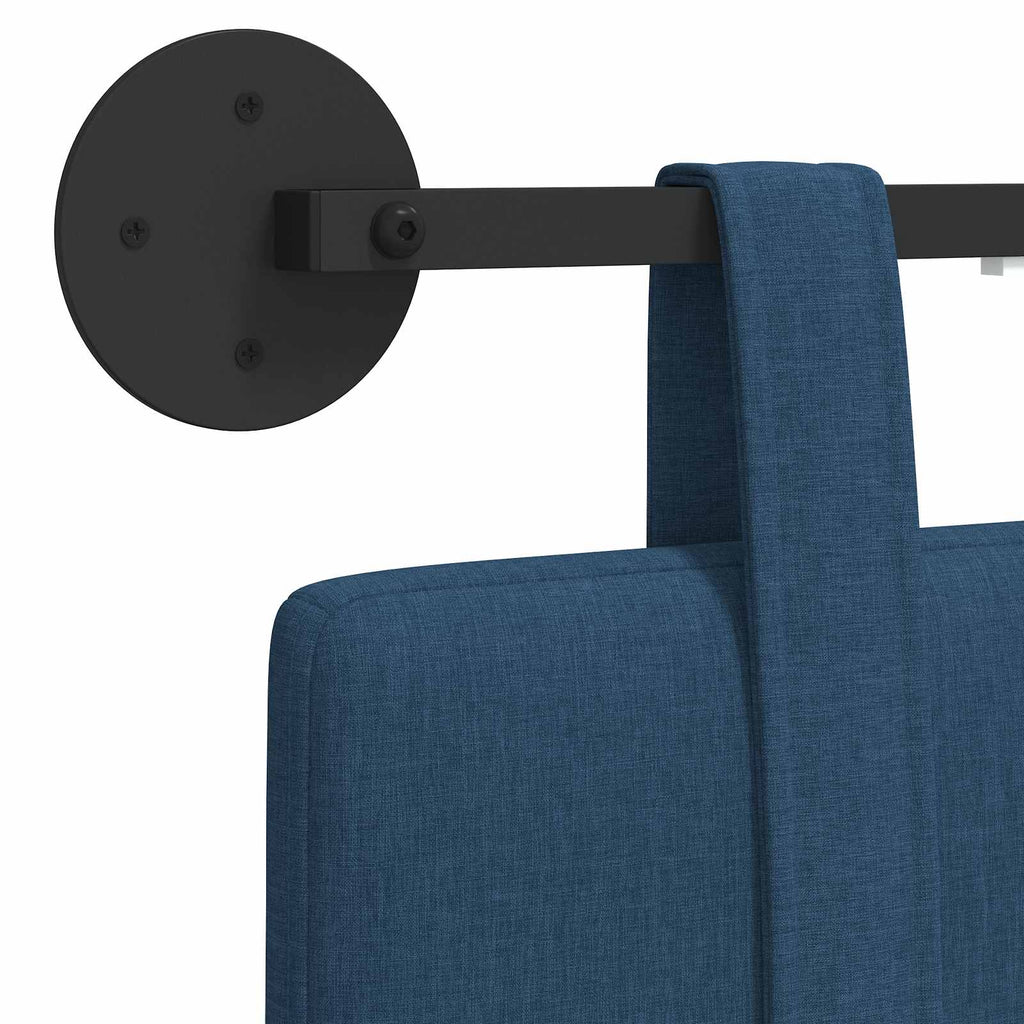 Hängendes Kopfteil Mit LED Licht Blau Stoff