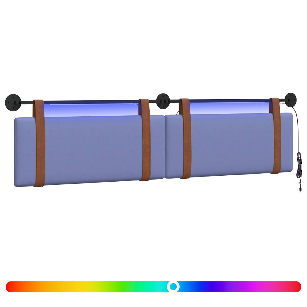 Hängendes Kopfteil Mit LED Licht Jeans blau Antikes PU