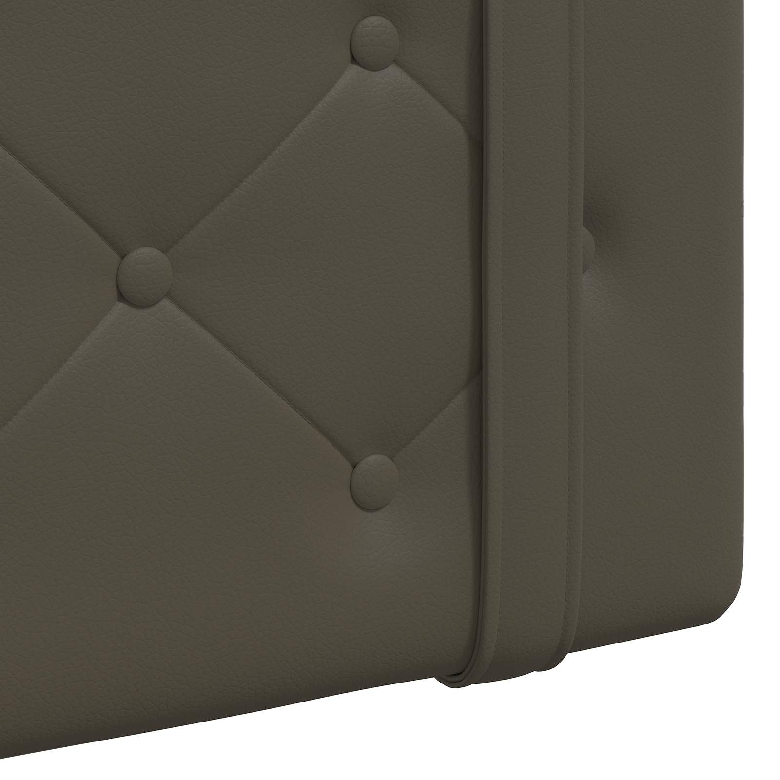 Hängendes Kopfteil Mit LED Licht Grau Kunstleder