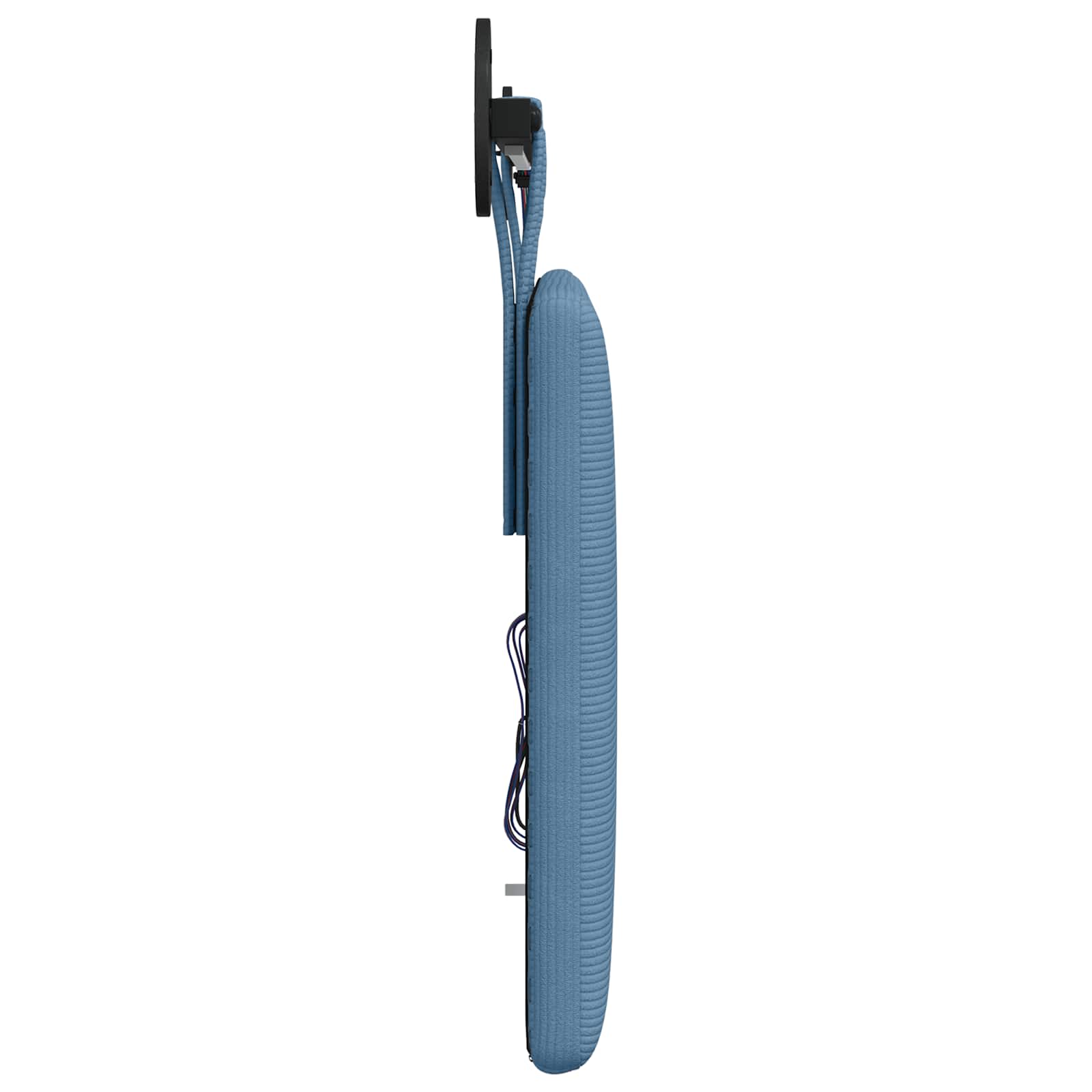 Hängendes Kopfteil Mit LED Licht Blau Cordstoff