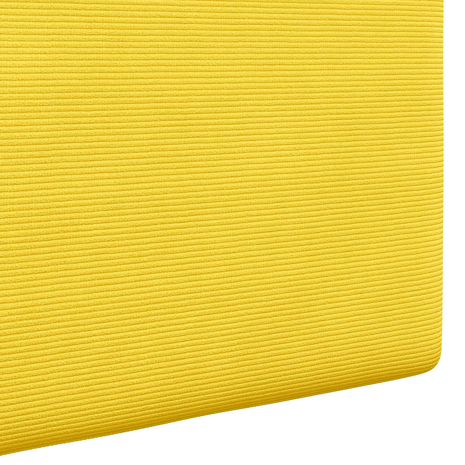 Hängendes Kopfteil Mit LED Licht Helles Gelb Cordstoff