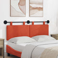 Hängendes Kopfteil Mit LED Licht Rot-Orange Cordstoff