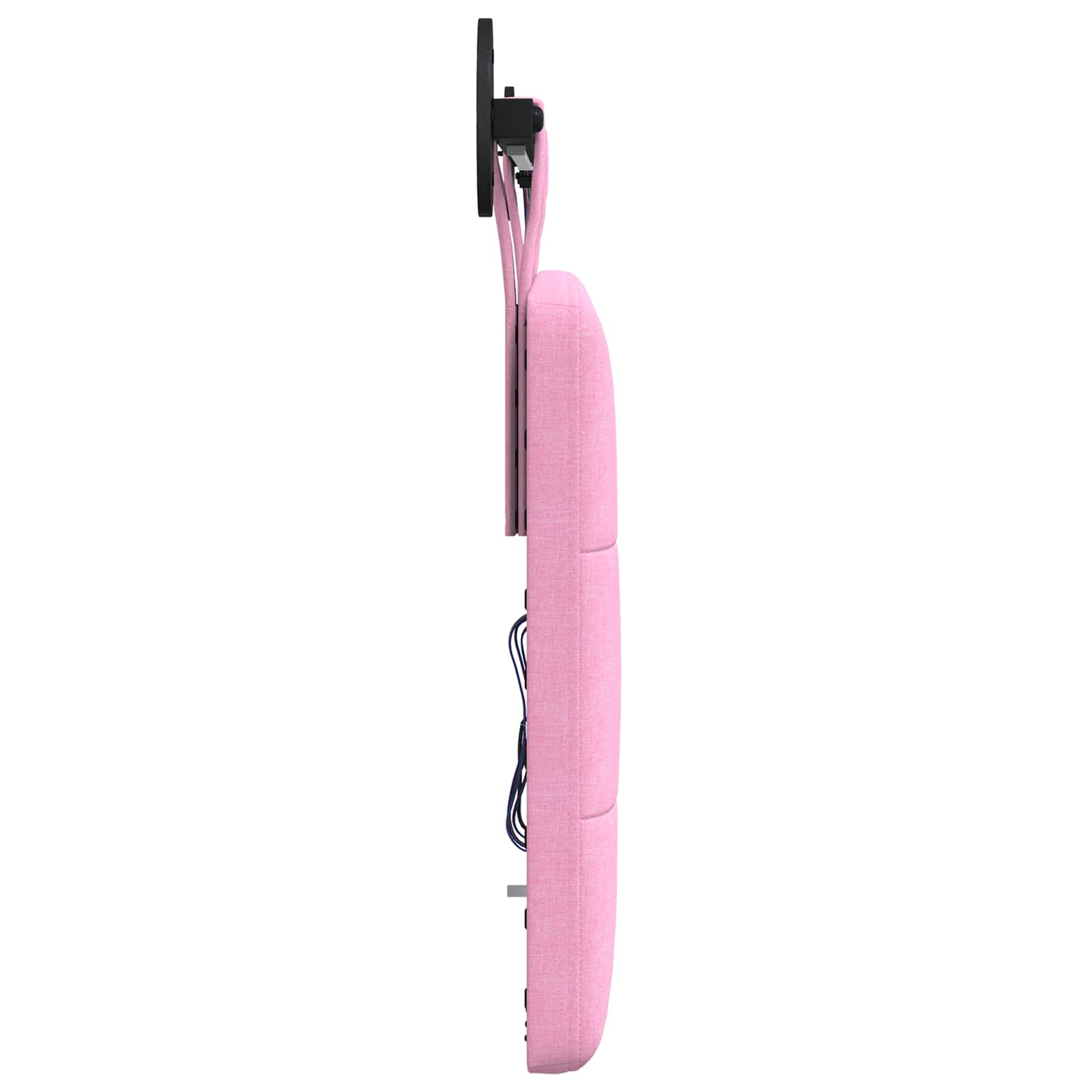Hängendes Kopfteil Mit LED Licht Rosa Stoff