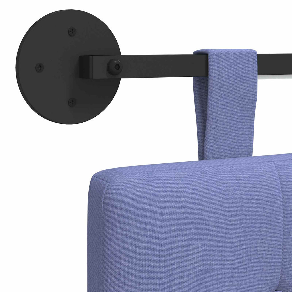 Hängendes Kopfteil Mit LED Licht Jeans blau Stoff