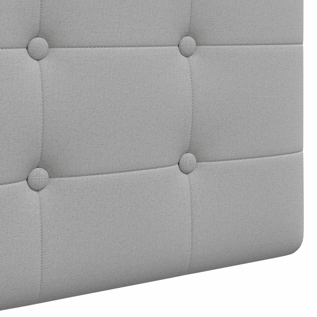Hängendes Kopfteil Mit LED Licht Wolkengrau Stoff