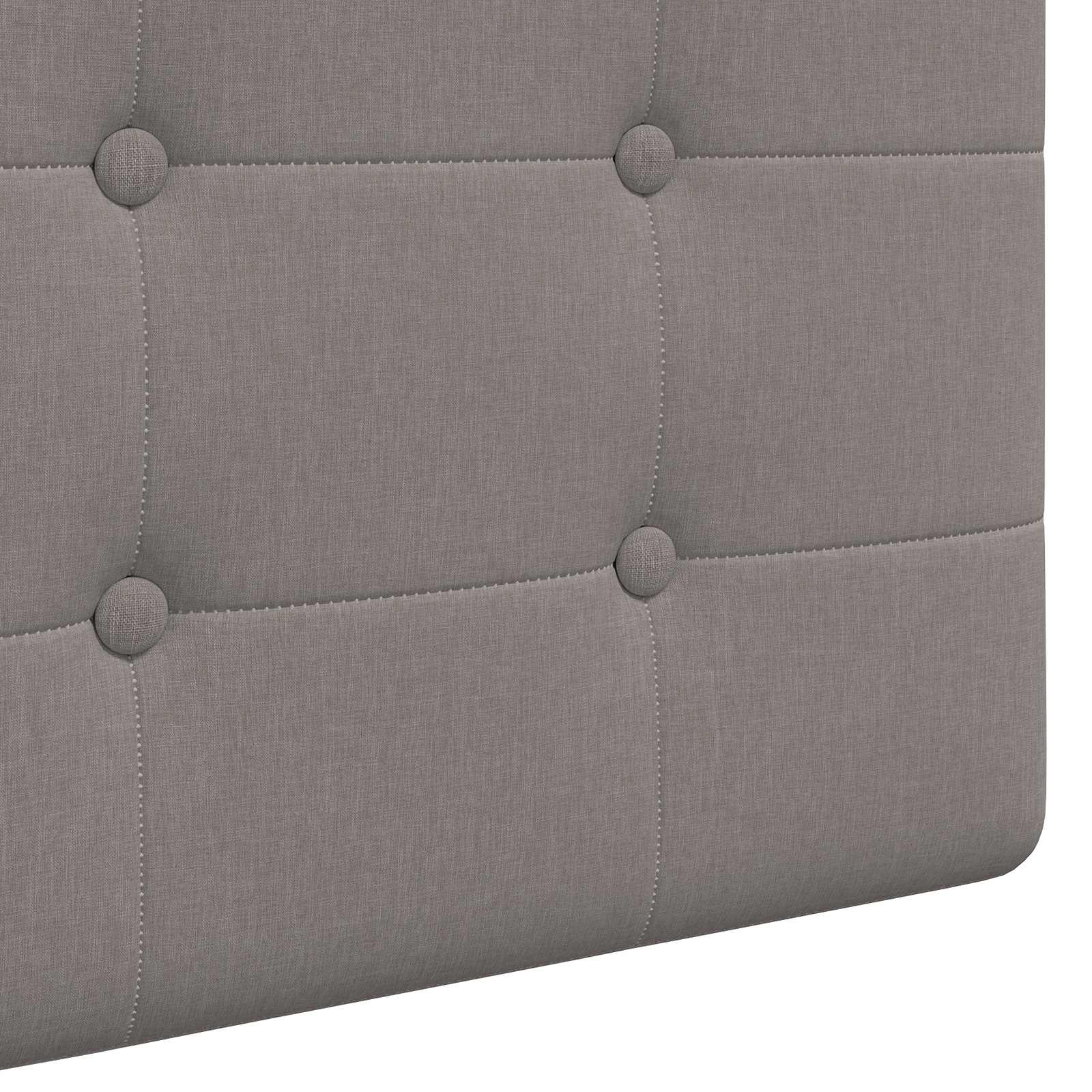 Hängendes Kopfteil Mit LED Licht Taupe Stoff