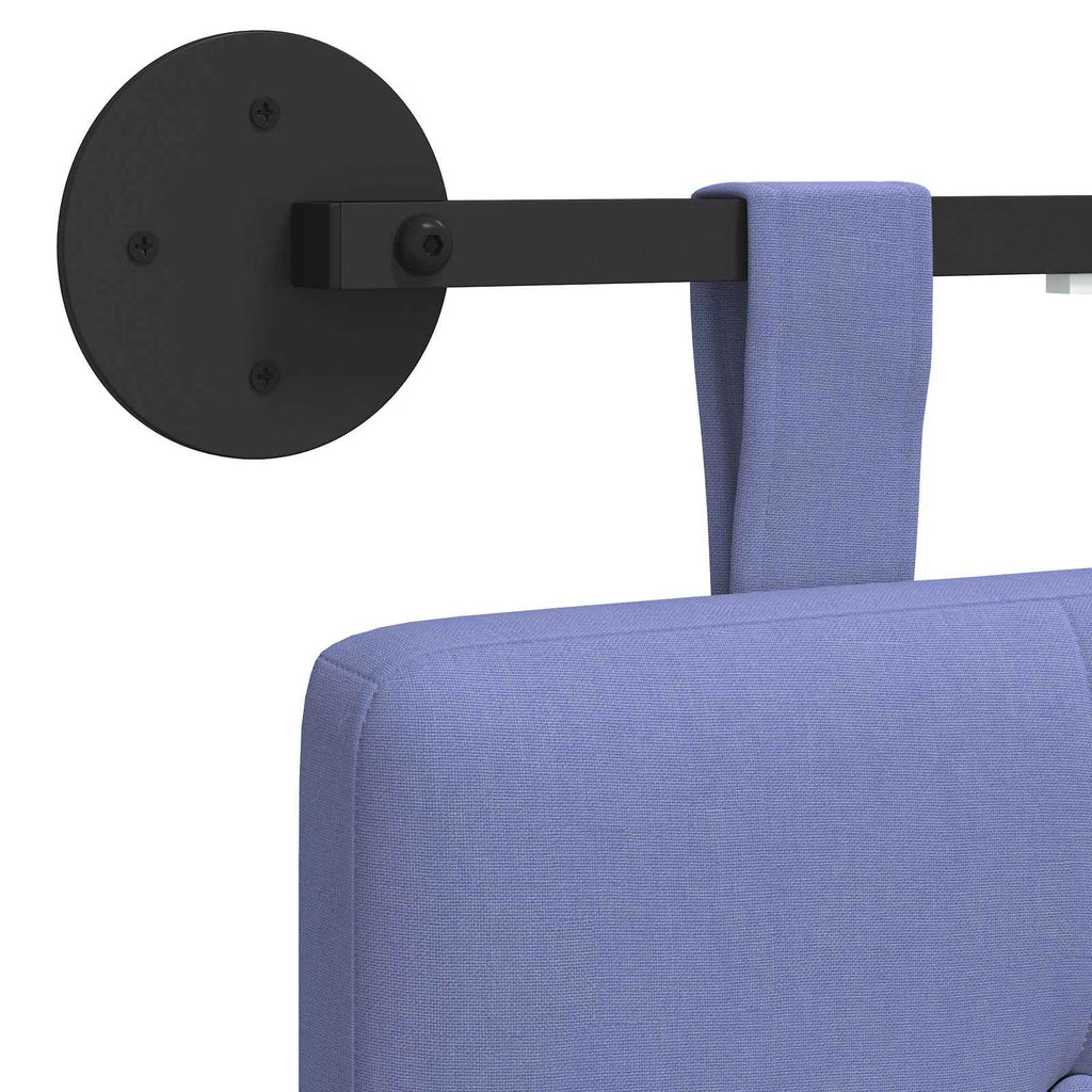 Hängendes Kopfteil Mit LED Licht Jeans blau Stoff