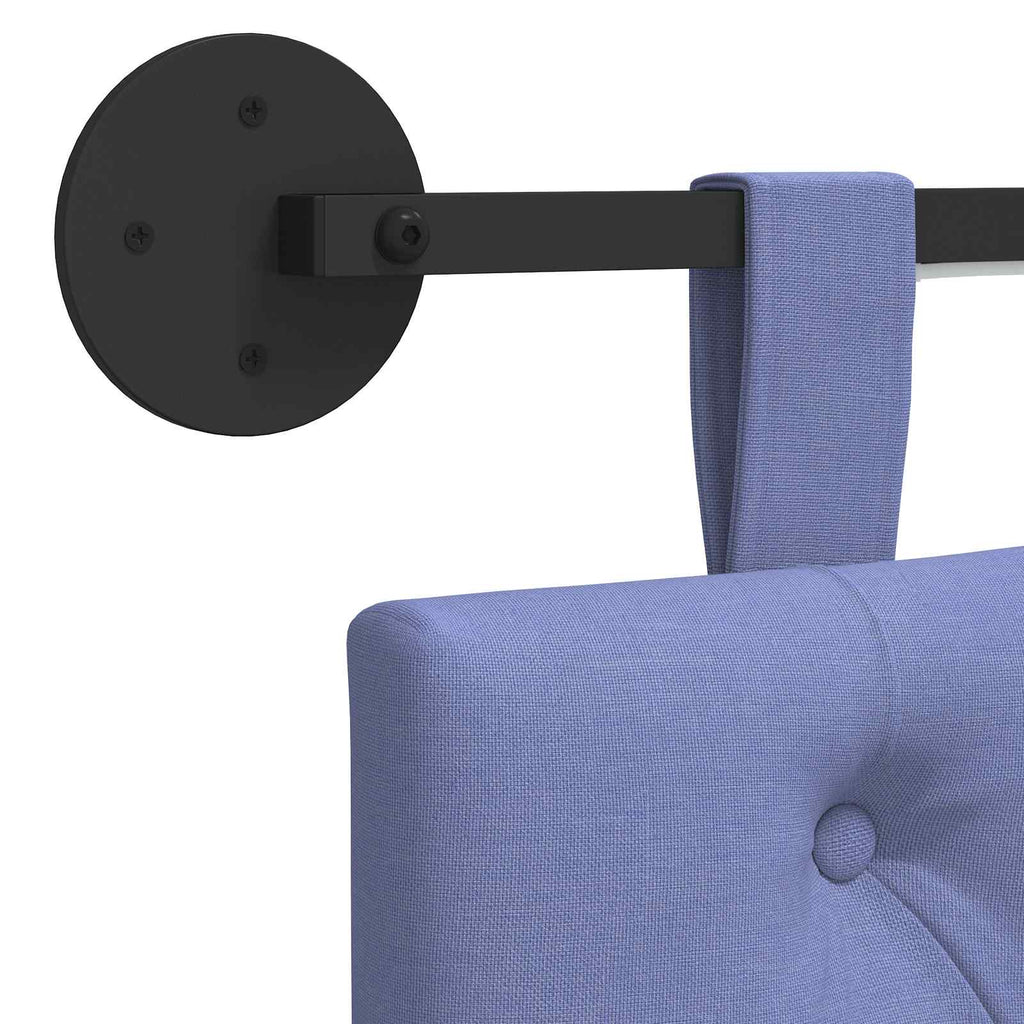 Hängendes Kopfteil Mit LED Licht Jeans blau Stoff