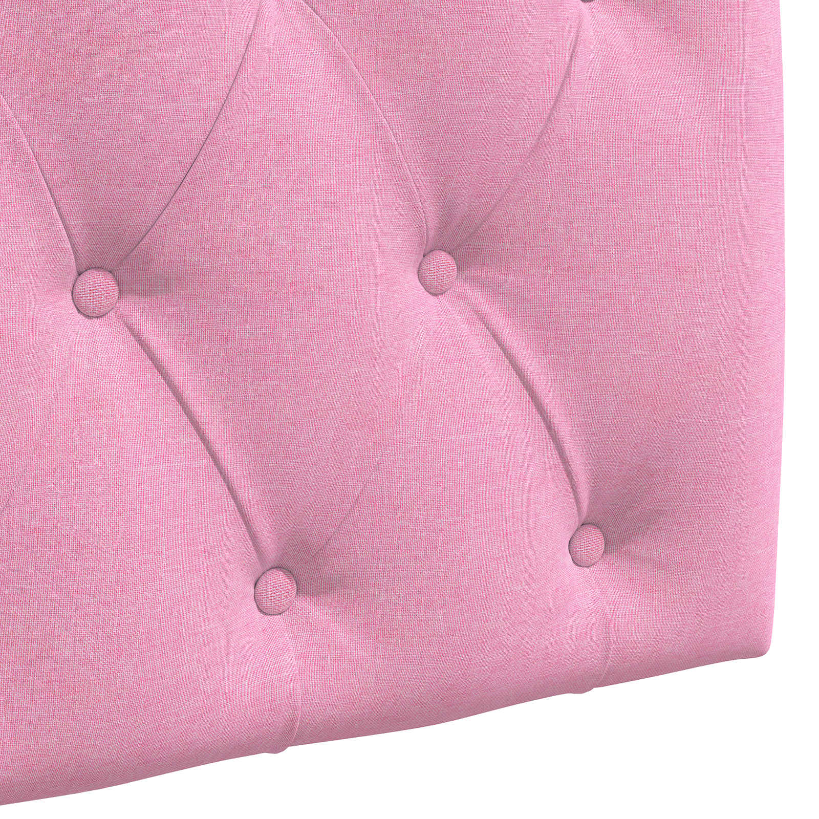 Hängendes Kopfteil Mit LED Licht Rosa Stoff