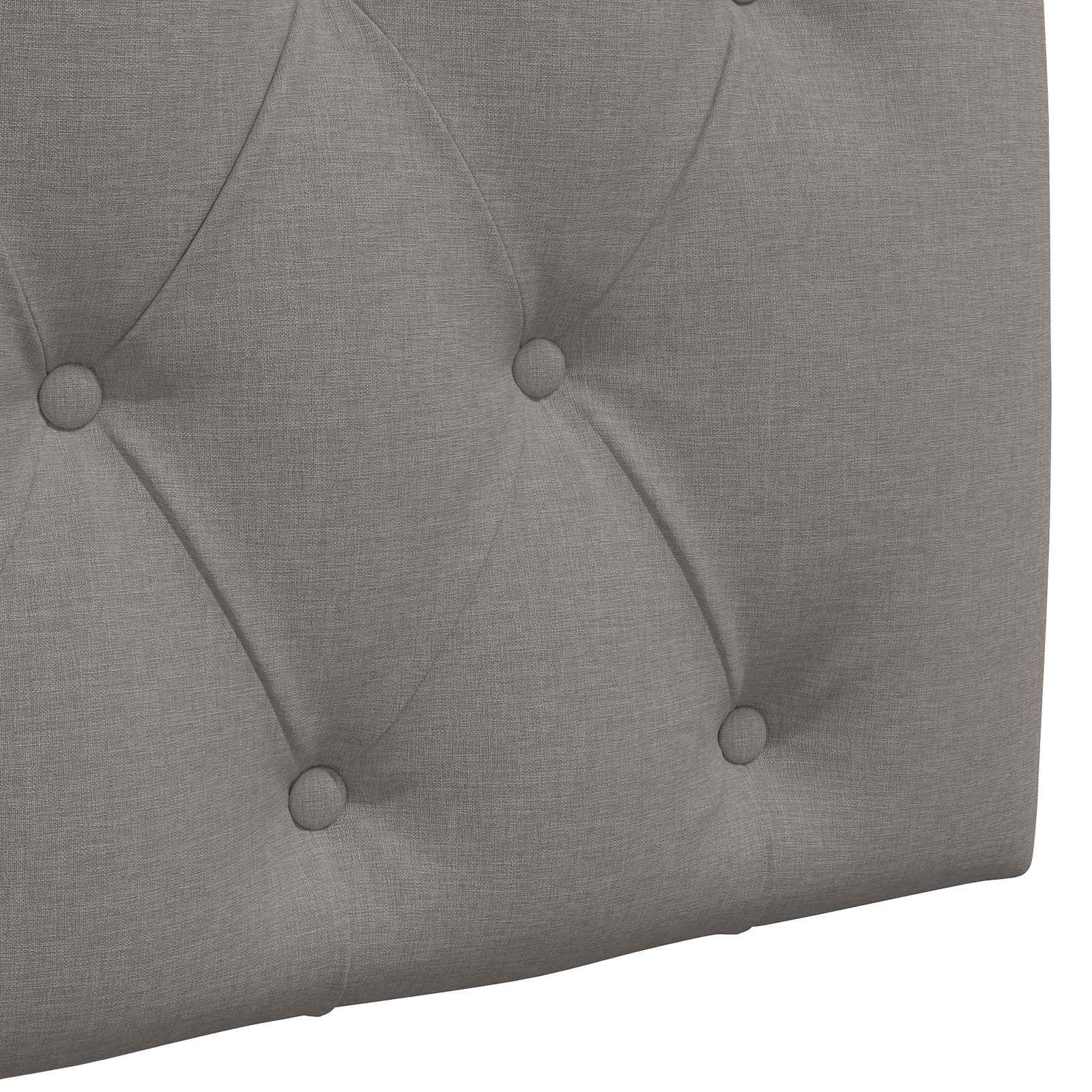 Hängendes Kopfteil Mit LED Licht Taupe Stoff
