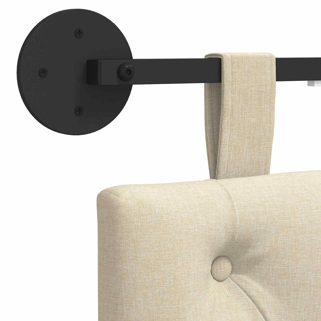 Hängendes Kopfteil Mit LED Licht Creme Stoff