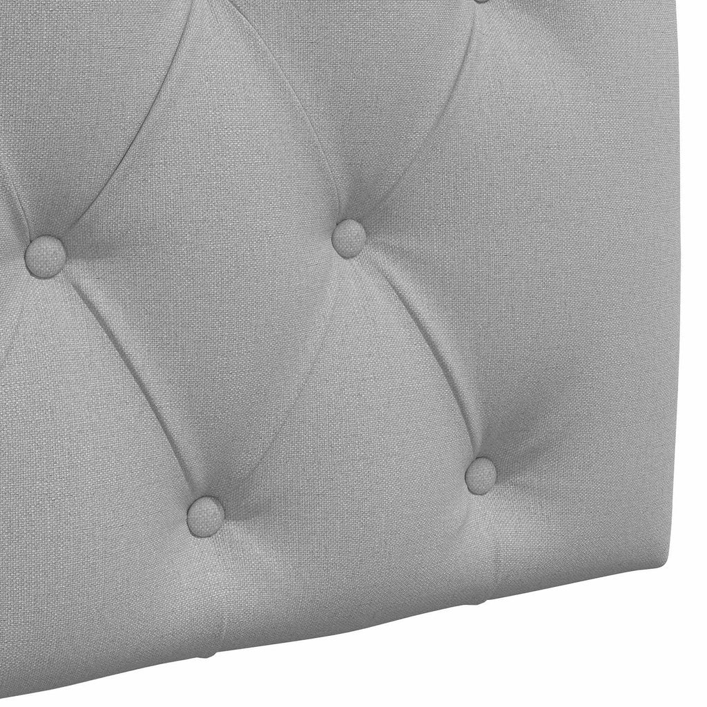 Hängendes Kopfteil Mit LED Licht Wolkengrau Stoff