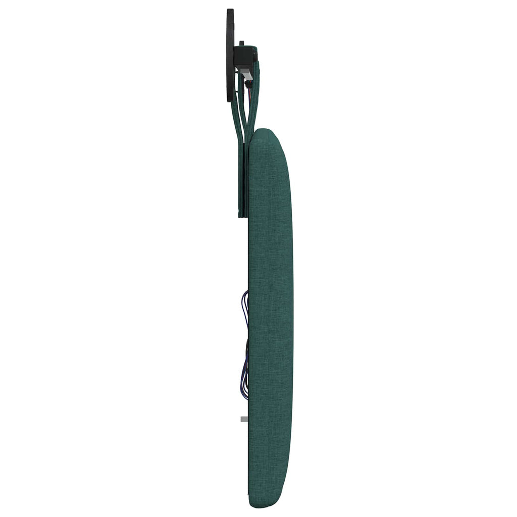 Hängendes Kopfteil Mit LED Licht Dunkelgrün Stoff