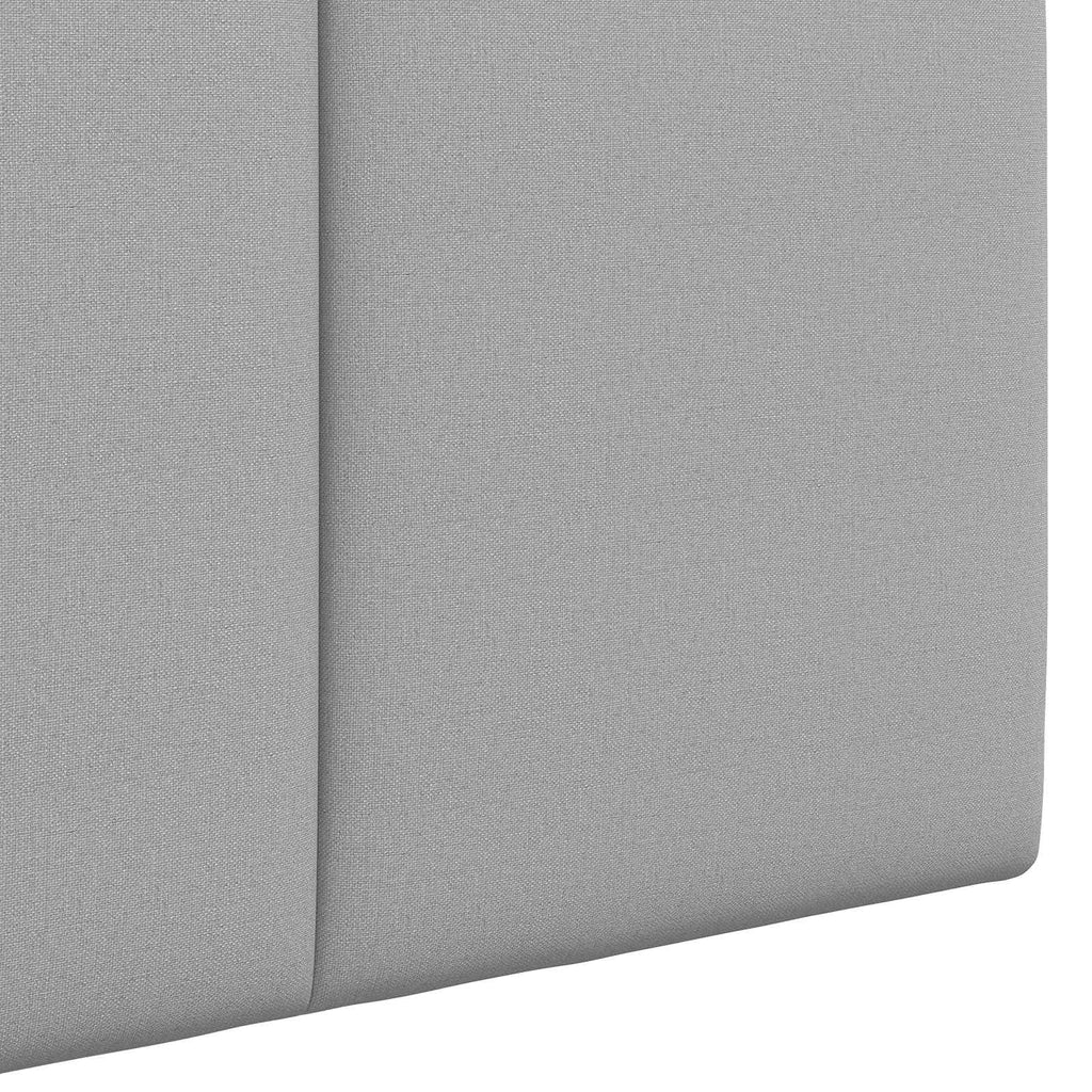 Hängendes Kopfteil Mit LED Licht Wolkengrau Stoff