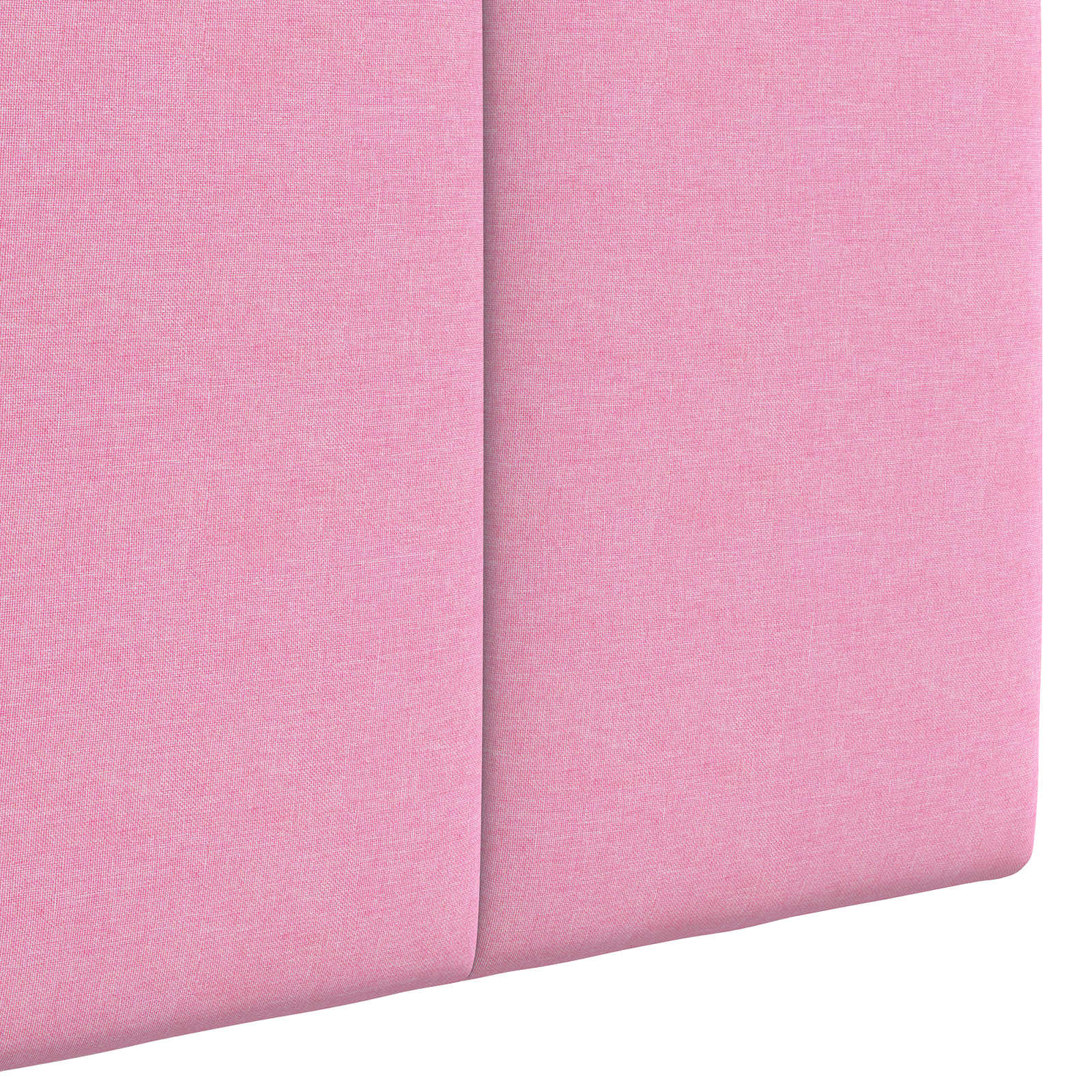 Hängendes Kopfteil Mit LED Licht Rosa Stoff