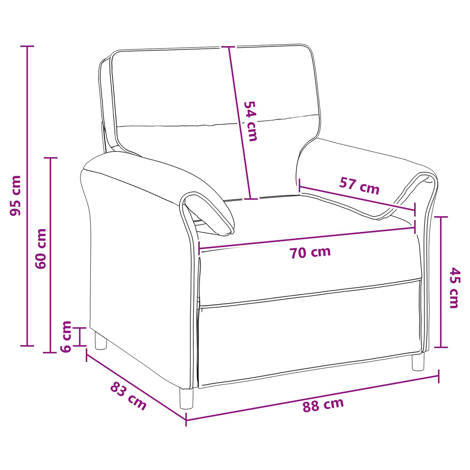 Sofa 100% Polyester, Metallrahmen, MDF, Sperrholz