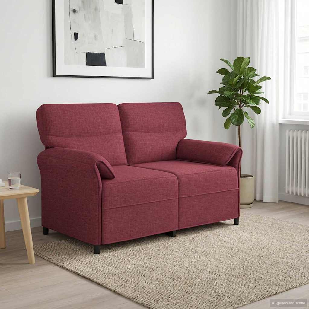 Sofa 100% Polyester, Metallrahmen, MDF, Sperrholz