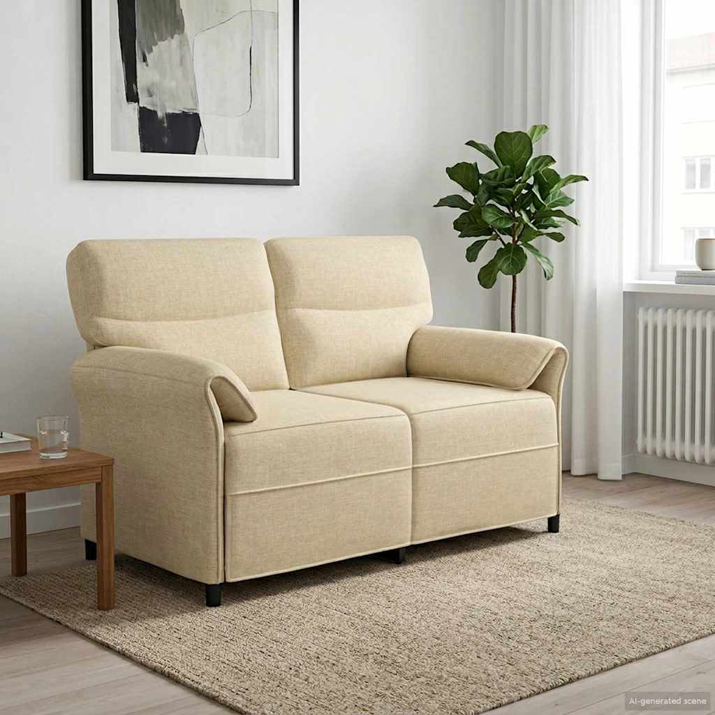 Sofa 100% Polyester, Metallrahmen, MDF, Sperrholz