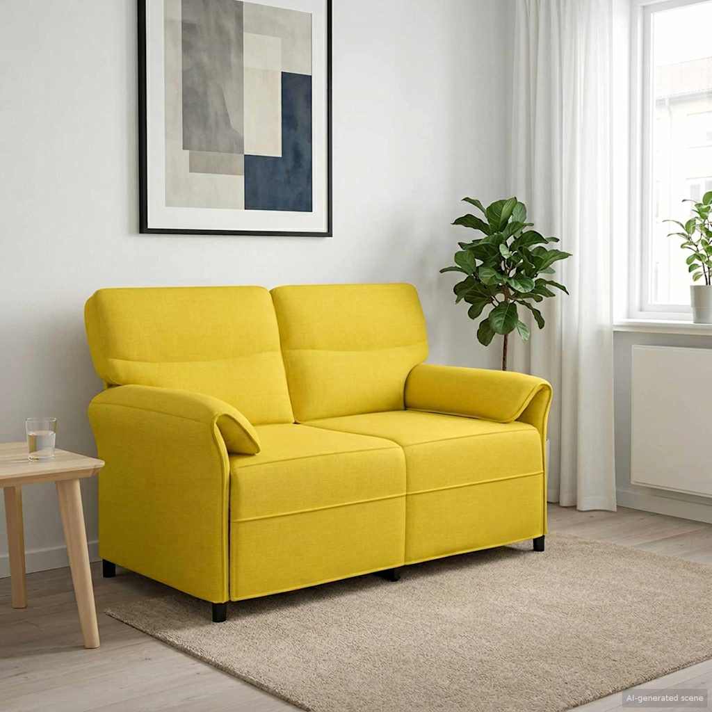 Sofa 100% Polyester, Metallrahmen, MDF, Sperrholz